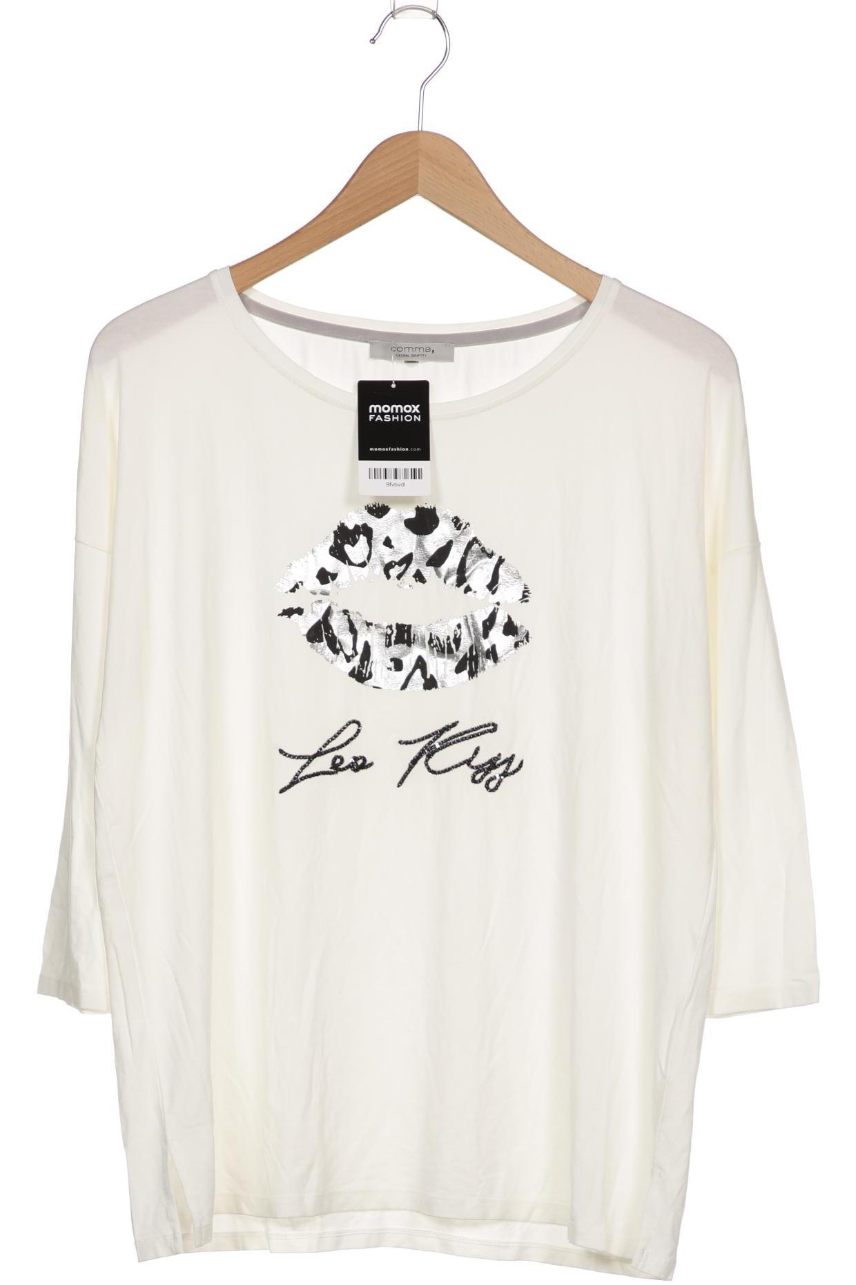 

Comma Damen Langarmshirt, weiß, Gr. 48