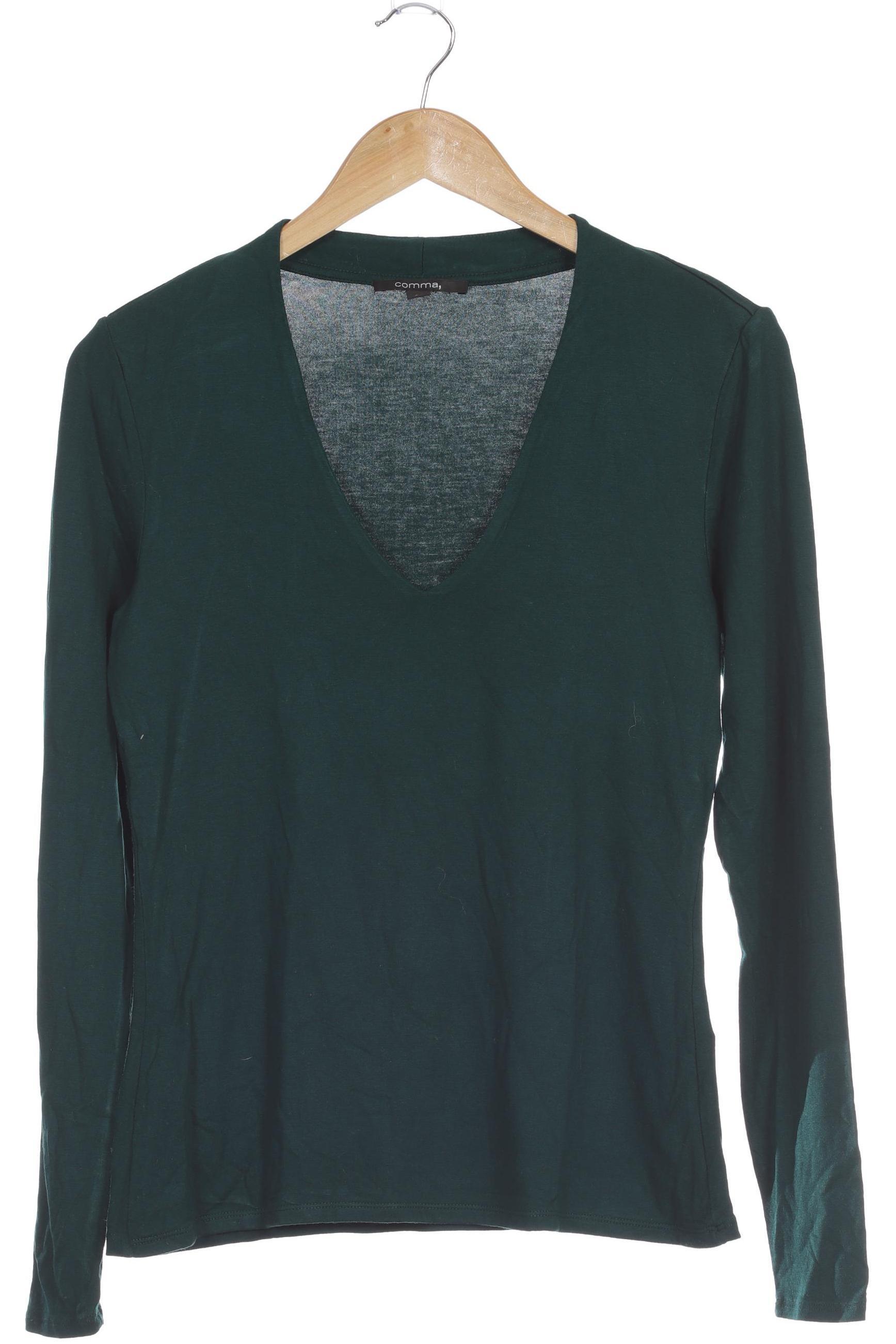 

Comma Damen Langarmshirt, grün, Gr. 36
