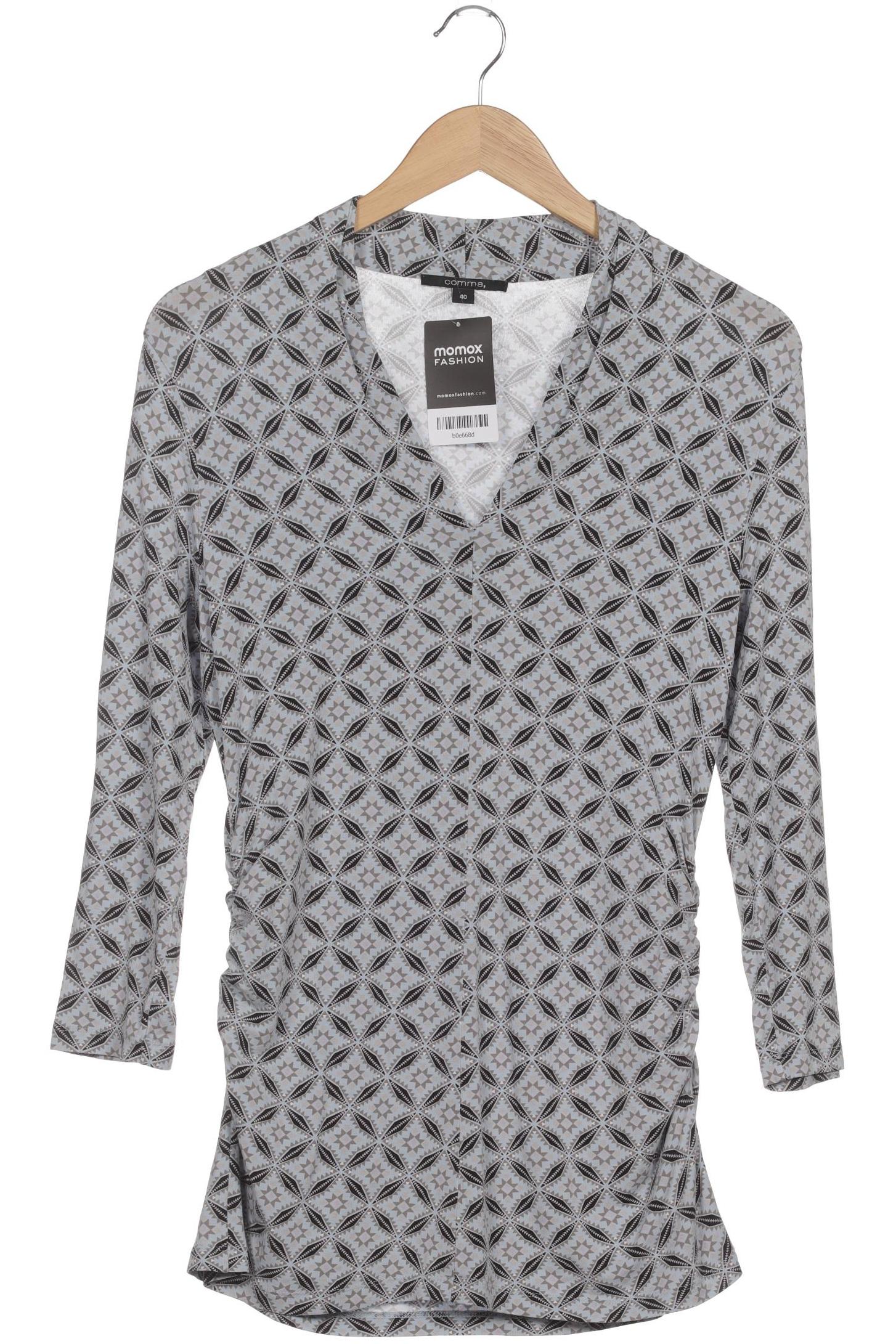 

Comma Damen Langarmshirt, blau, Gr. 40