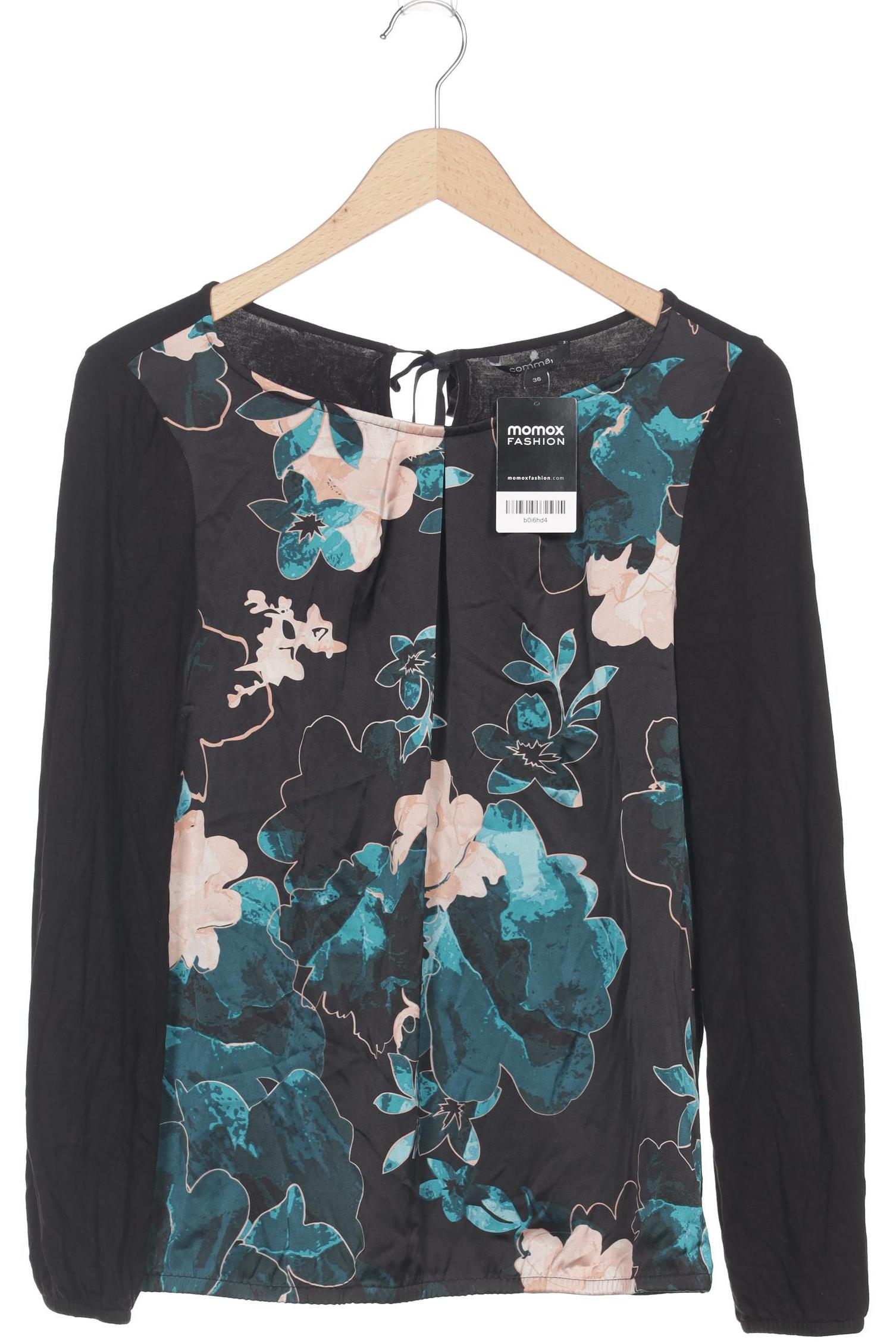 

Comma Damen Langarmshirt, schwarz, Gr. 36
