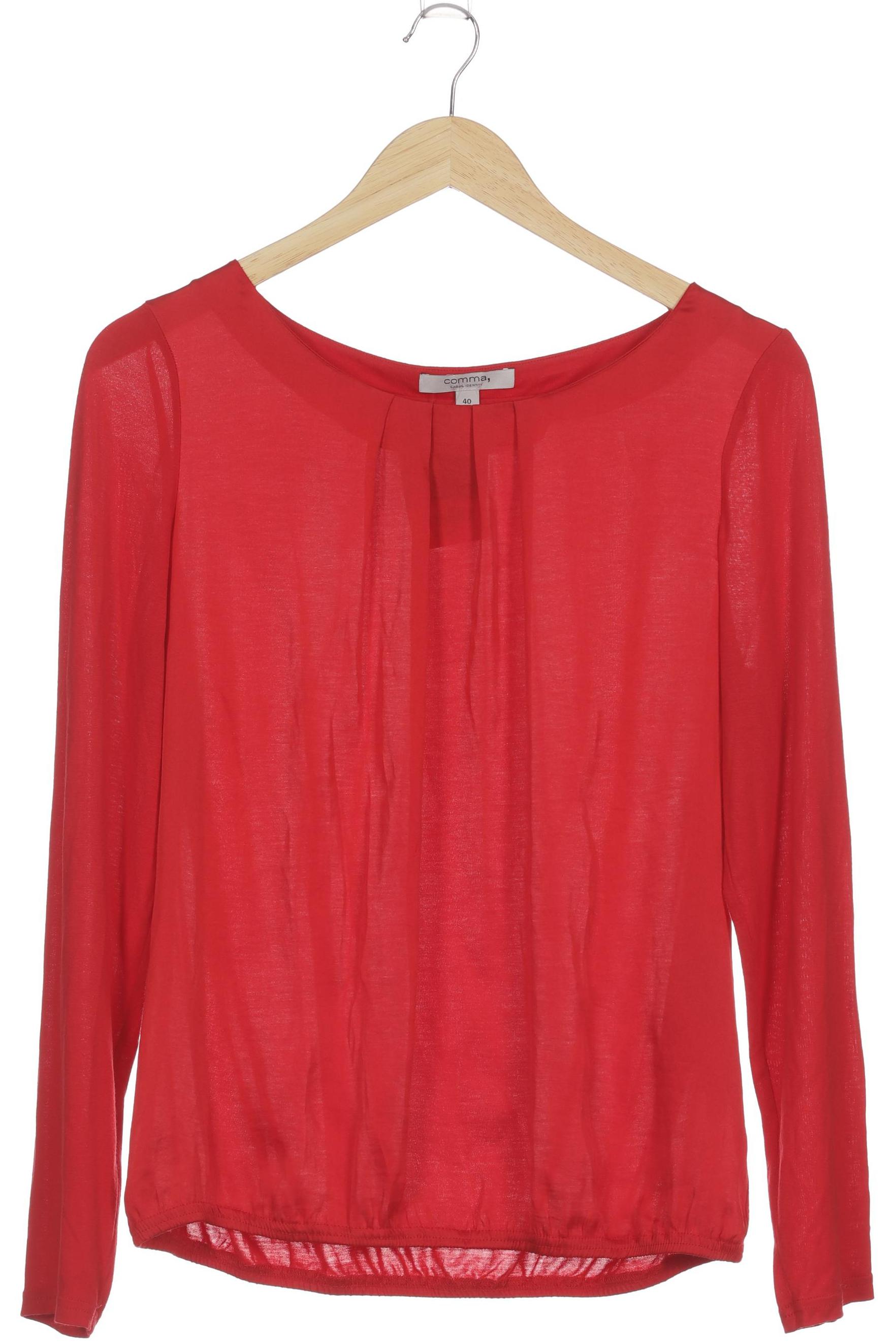 

Comma Damen Langarmshirt, rot, Gr. 40