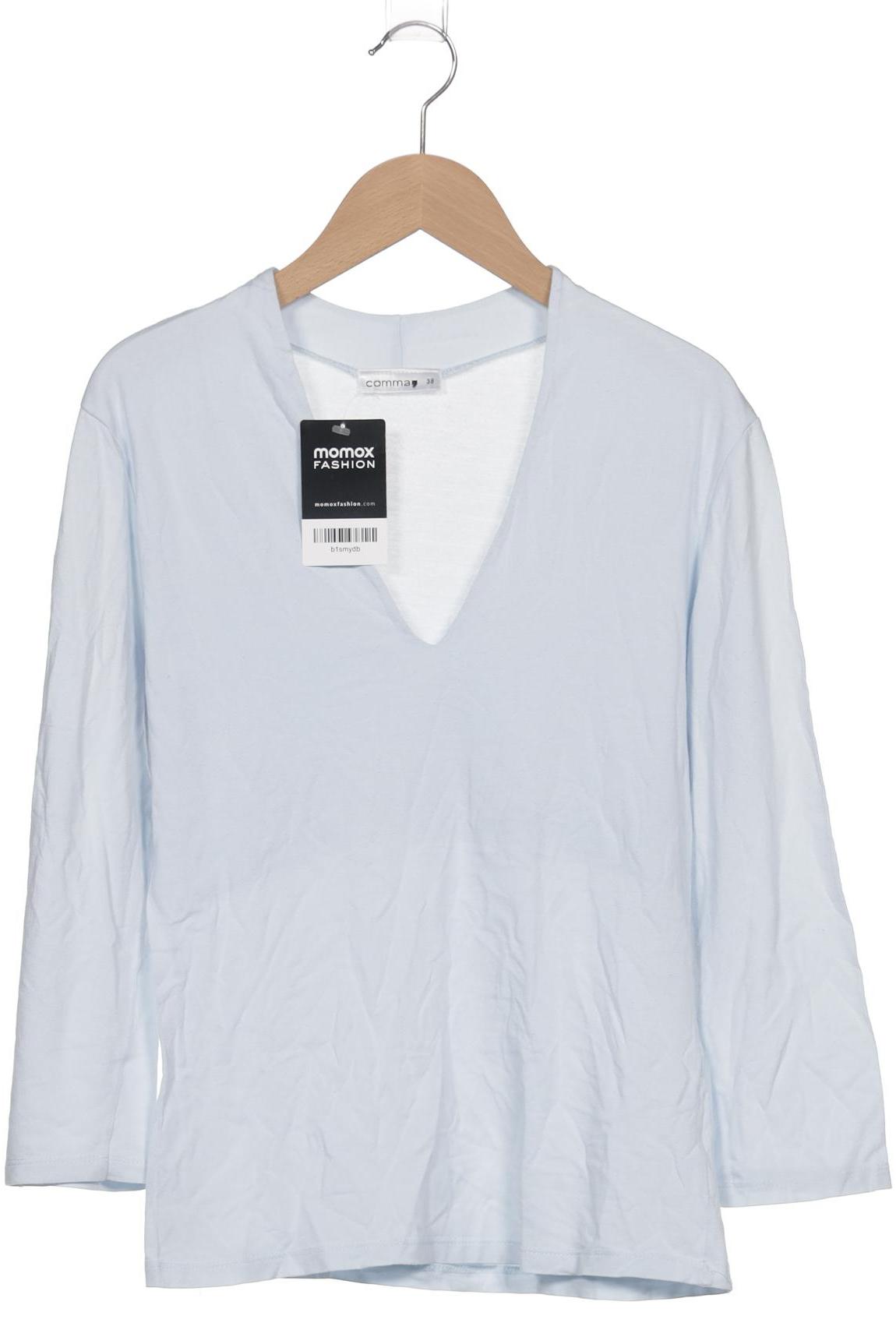 

Comma Damen Langarmshirt, hellblau, Gr. 38