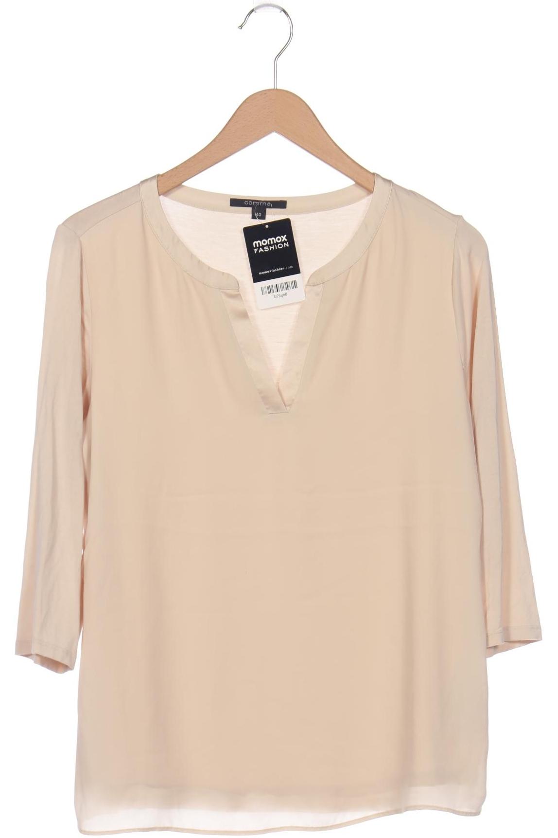 

Comma Damen Langarmshirt, beige, Gr. 40