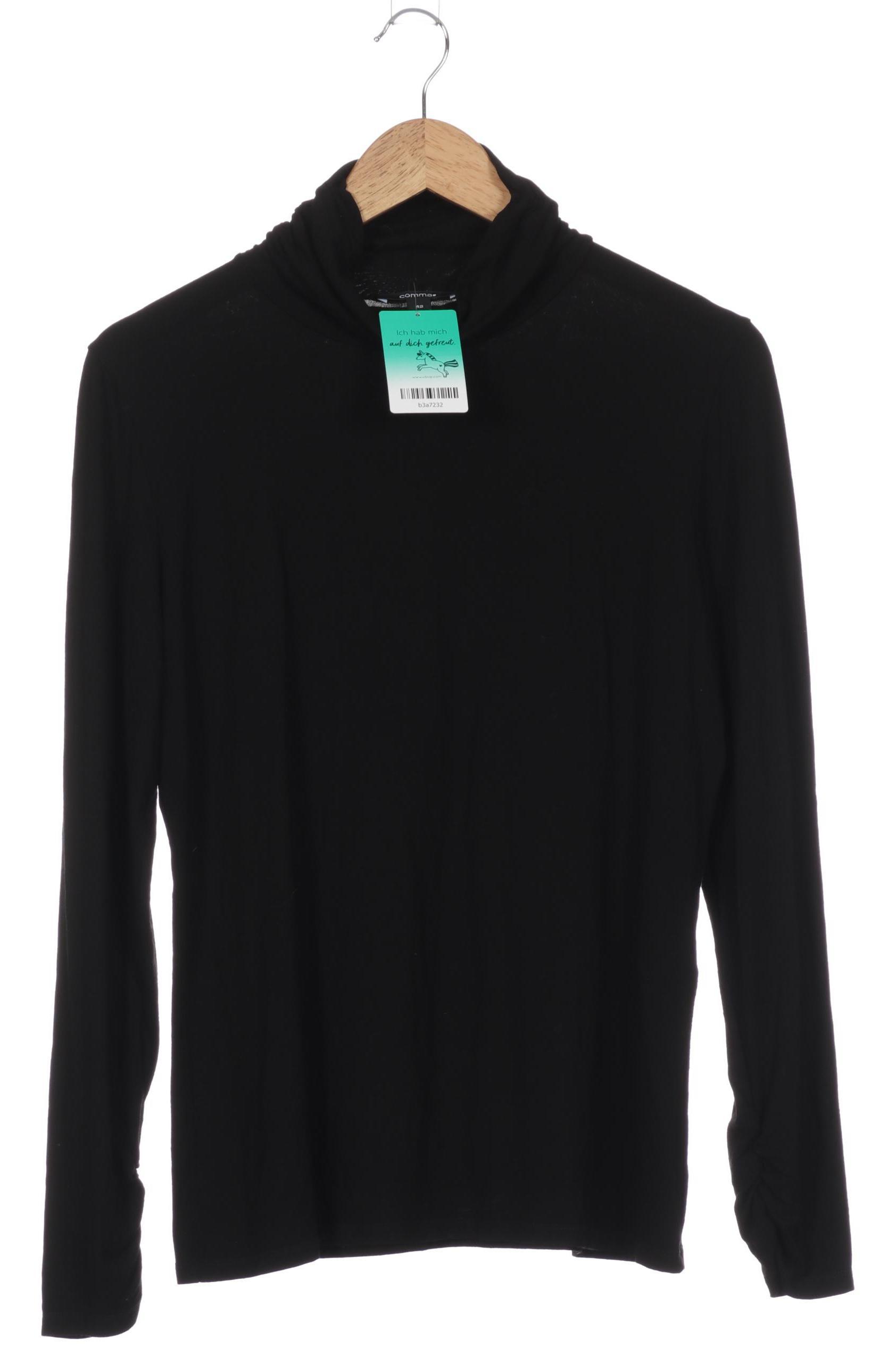 

Comma Damen Langarmshirt, schwarz, Gr. 42