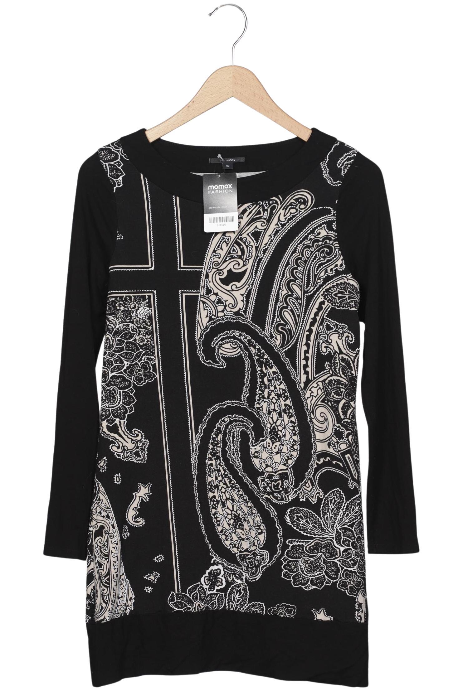 

Comma Damen Langarmshirt, schwarz, Gr. 40