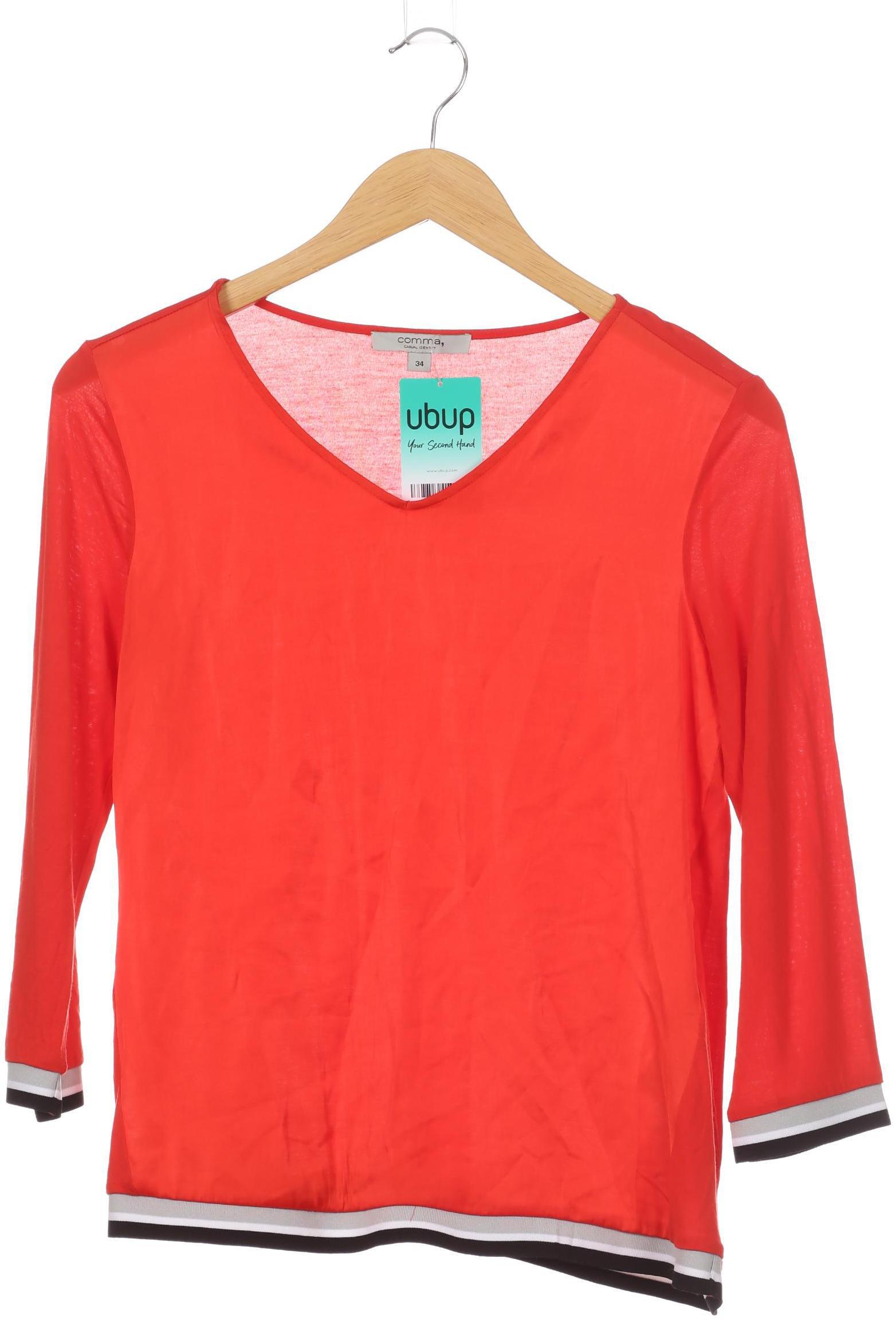 

Comma Damen Langarmshirt, rot, Gr. 34