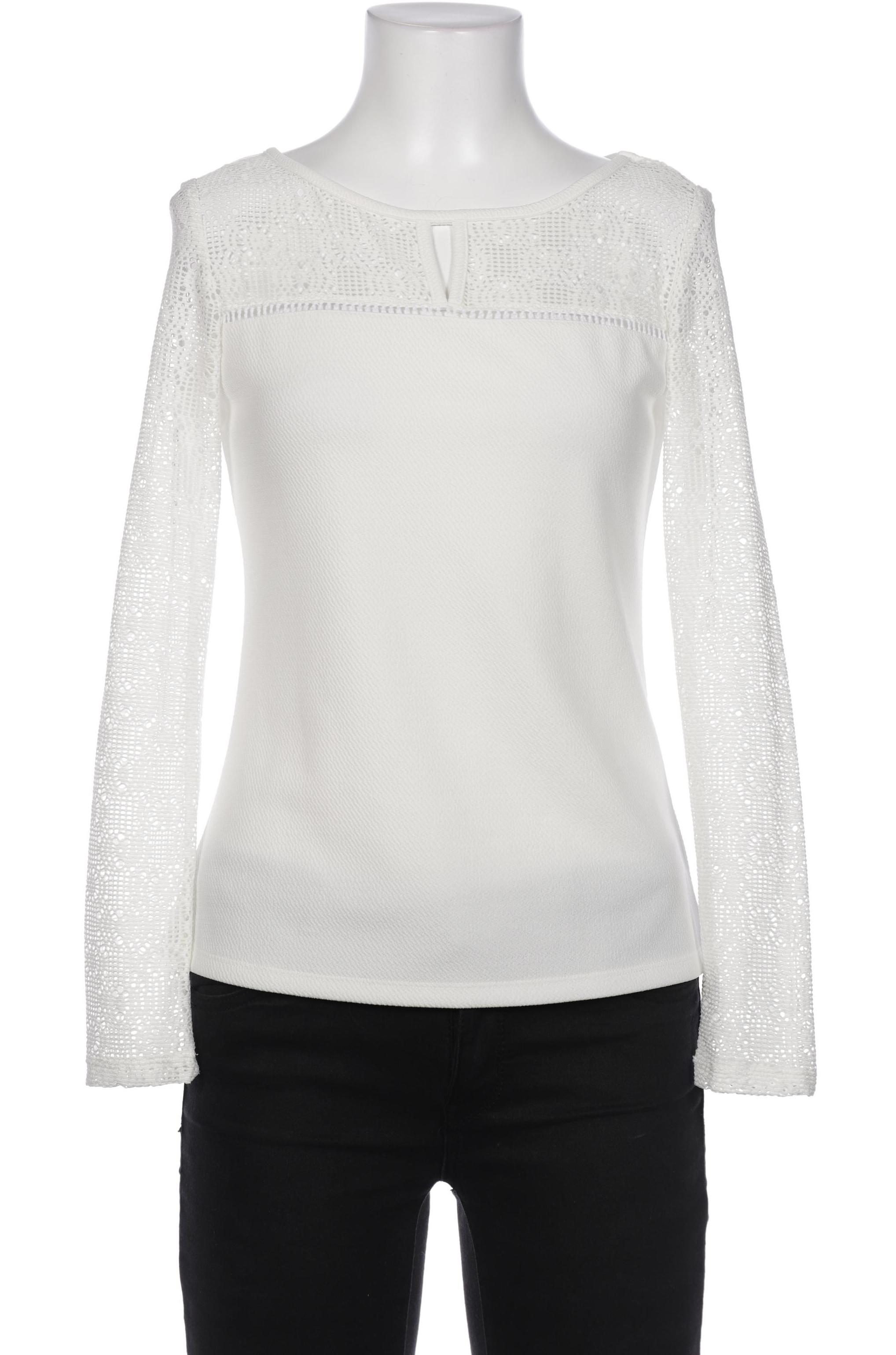 

Comma Damen Langarmshirt, weiß, Gr. 34