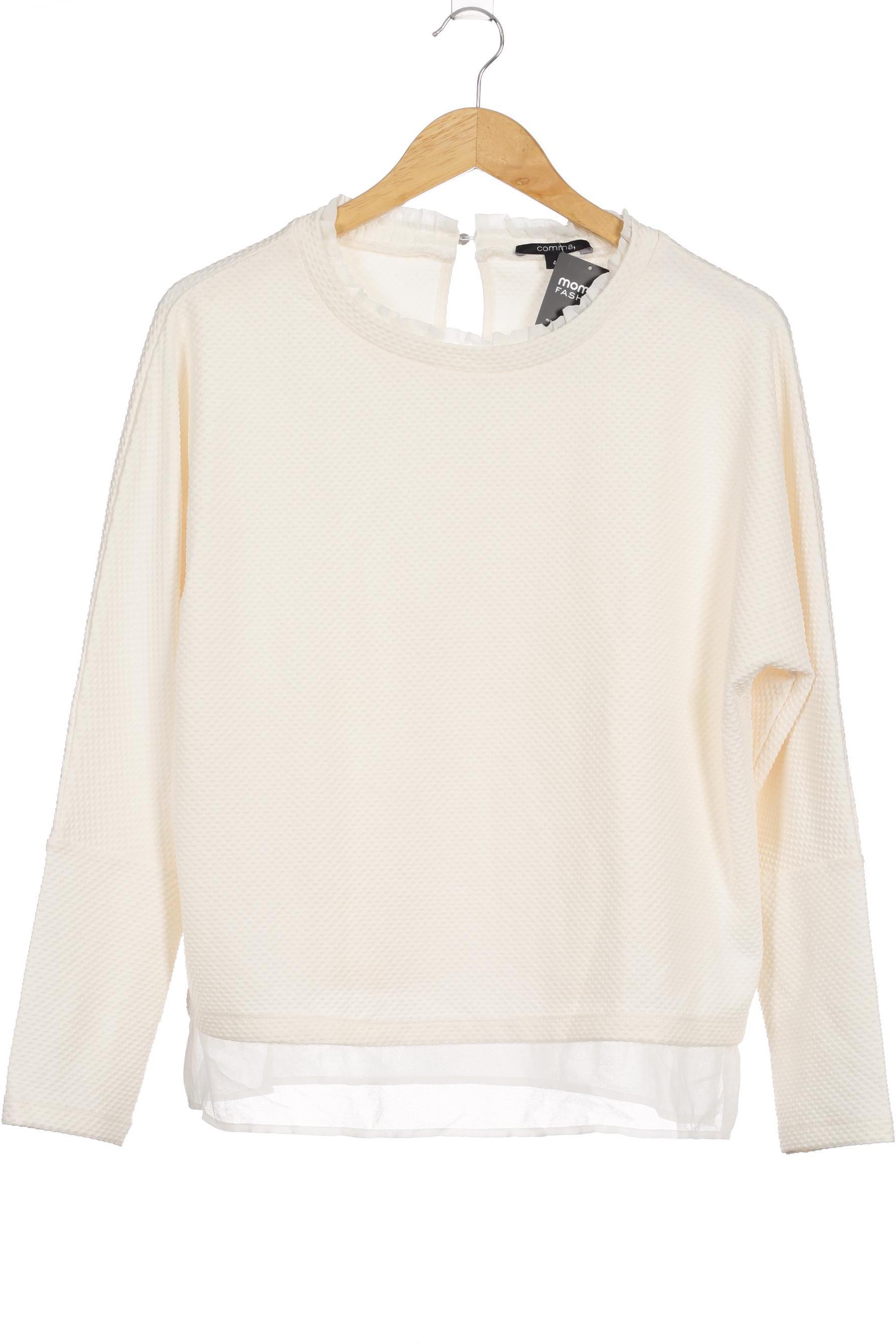 

Comma Damen Langarmshirt, beige, Gr. 42
