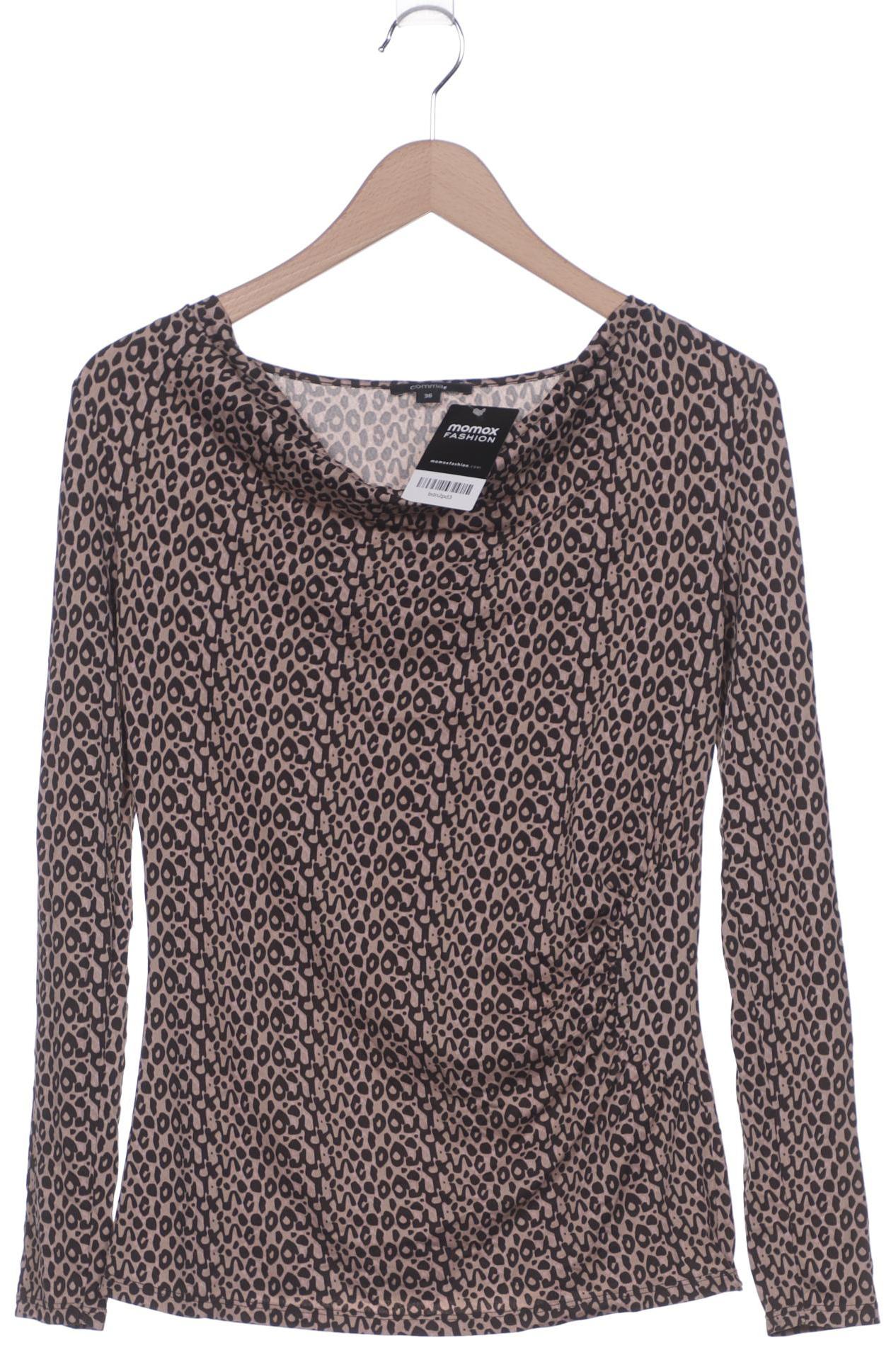 

Comma Damen Langarmshirt, beige, Gr. 36