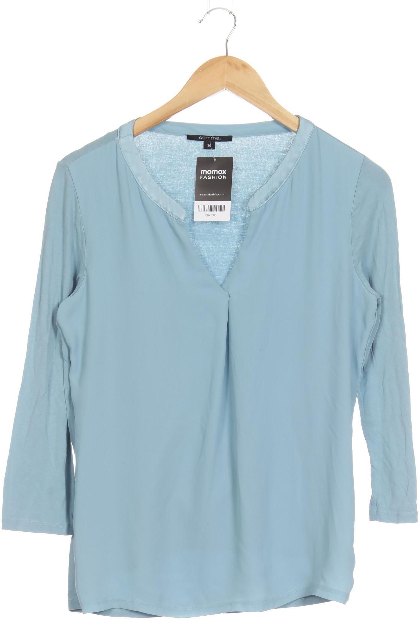 

Comma Damen Langarmshirt, blau, Gr. 36