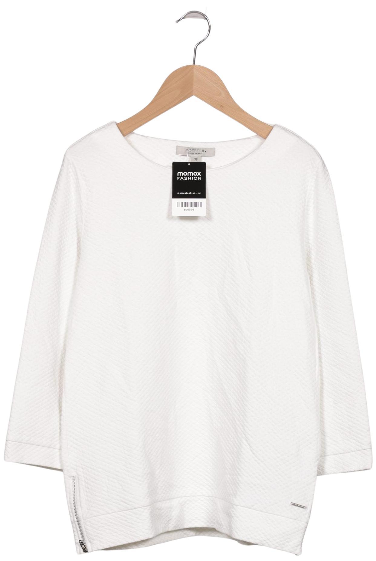 

Comma Damen Langarmshirt, weiß, Gr. 38