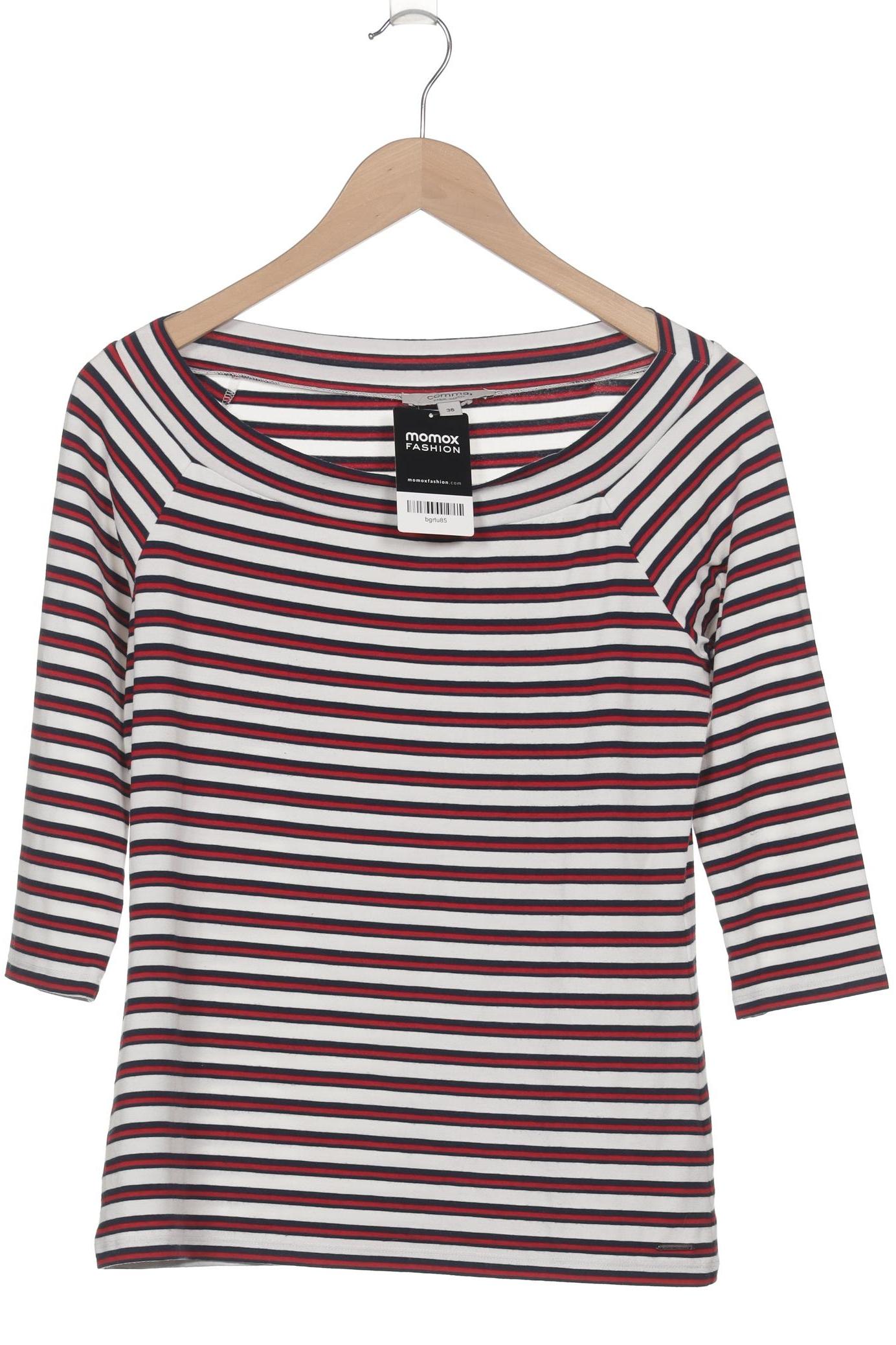 

Comma Damen Langarmshirt, weiß, Gr. 36