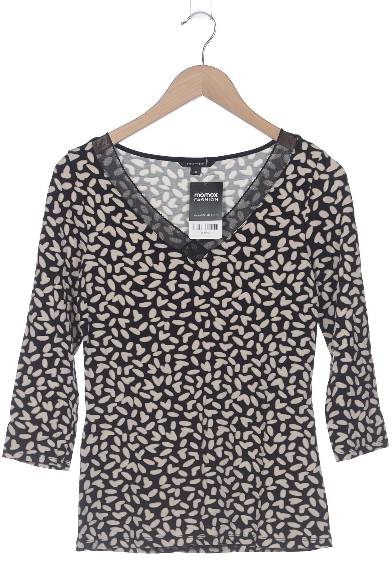

Comma Damen Langarmshirt, schwarz, Gr. 36