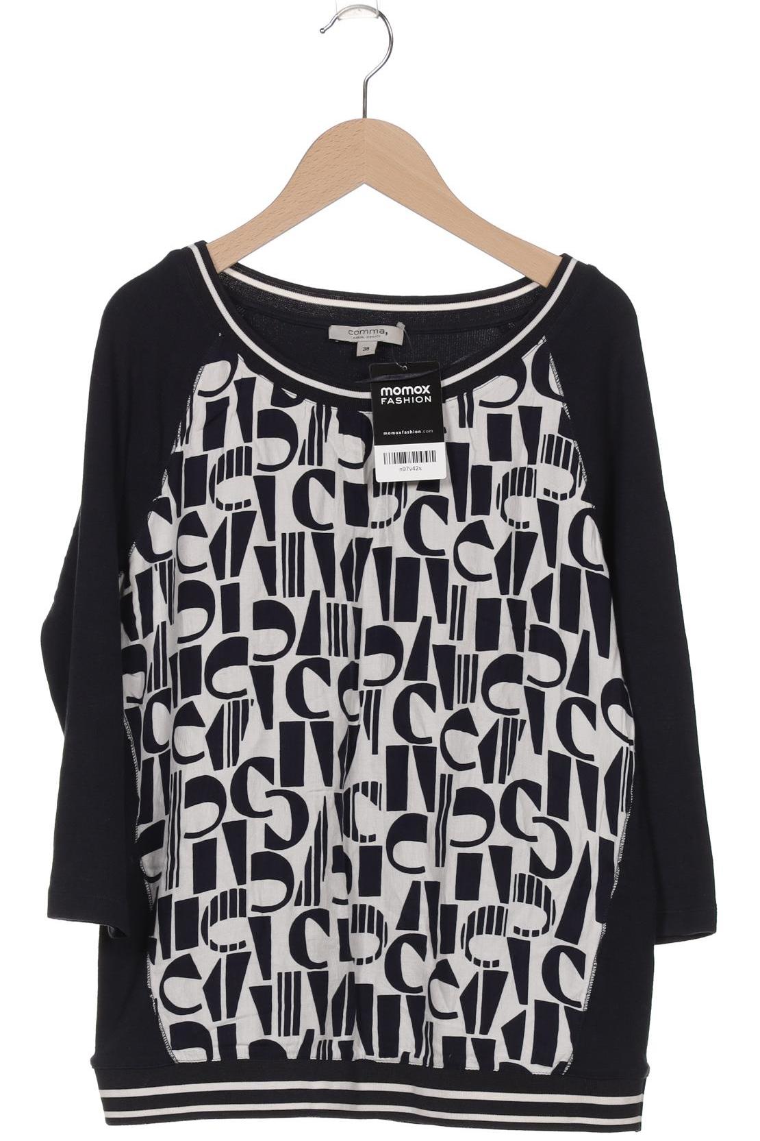 

Comma Damen Langarmshirt, marineblau, Gr. 38