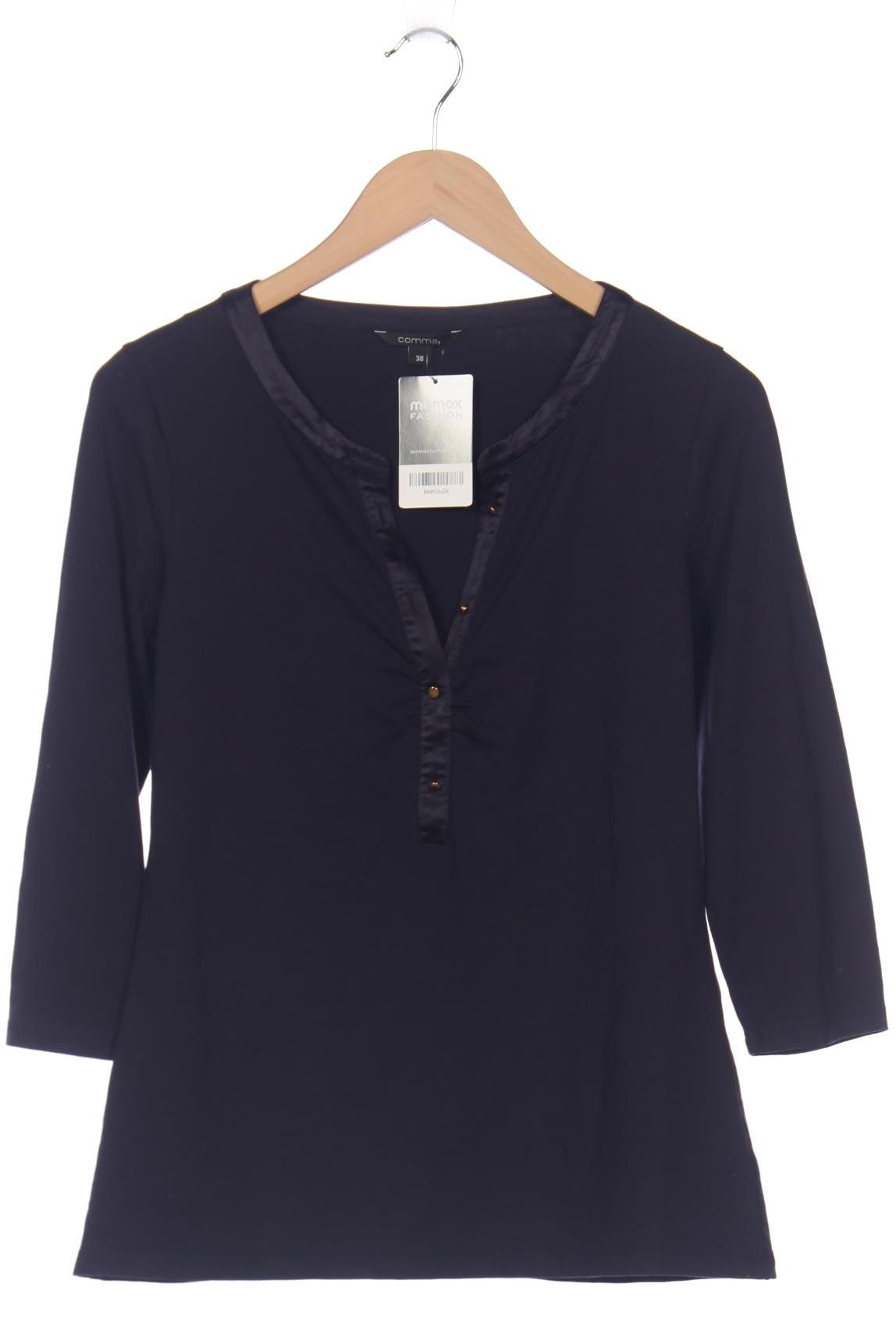 

Comma Damen Langarmshirt, marineblau, Gr. 38