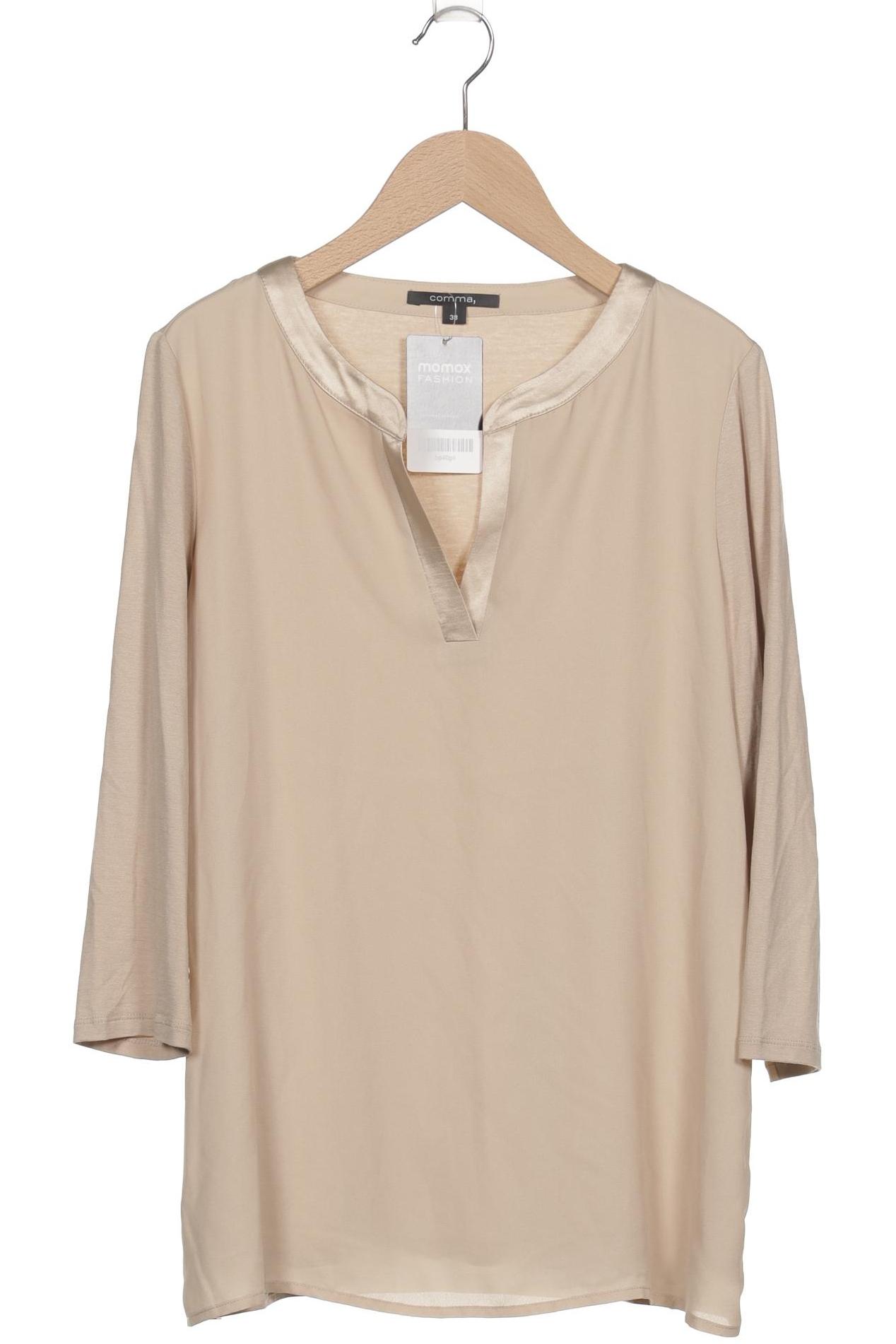 

Comma Damen Langarmshirt, beige, Gr. 38