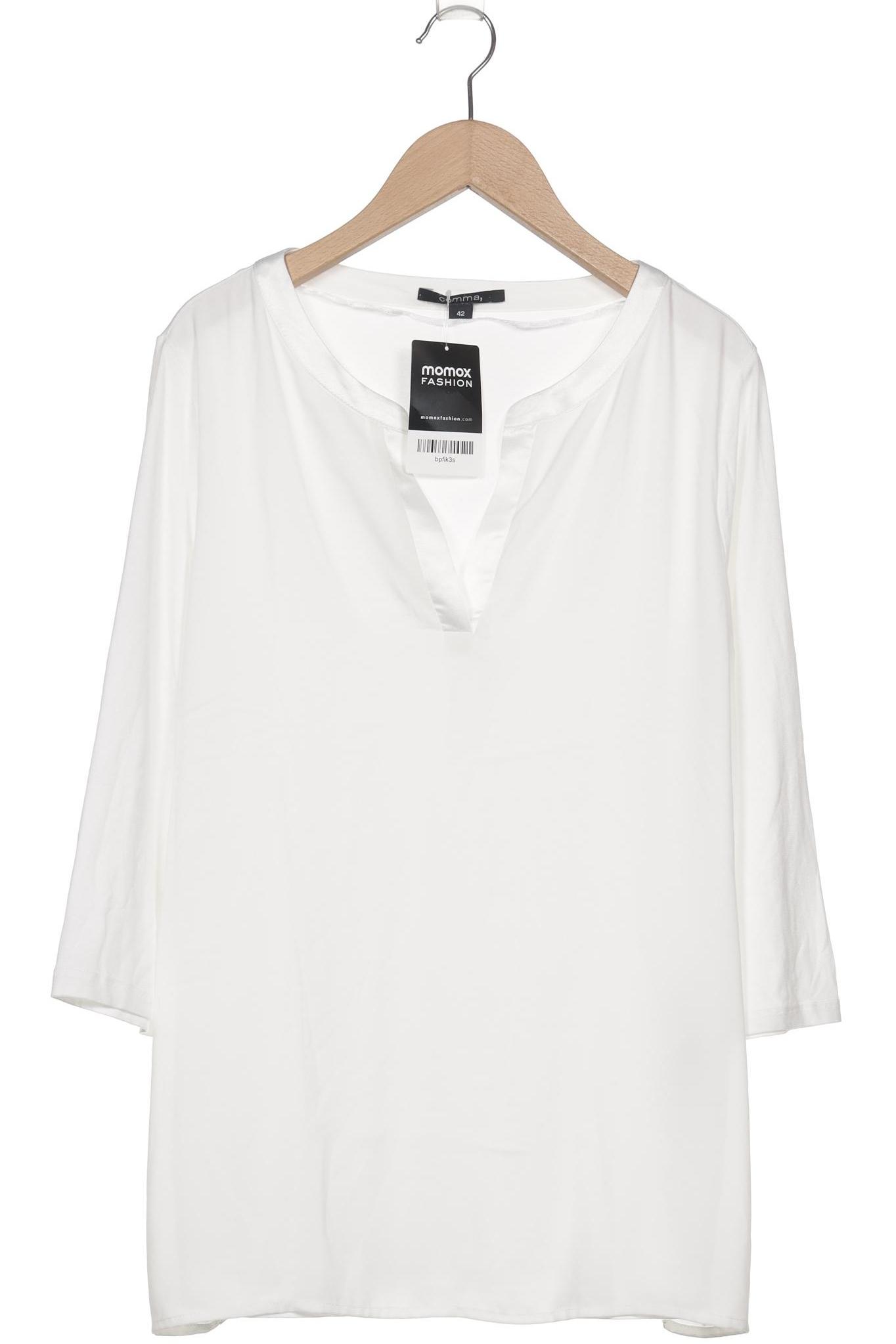

Comma Damen Langarmshirt, weiß, Gr. 42