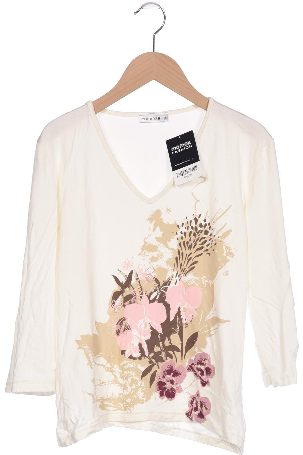 

Comma Damen Langarmshirt, cremeweiß, Gr. 40