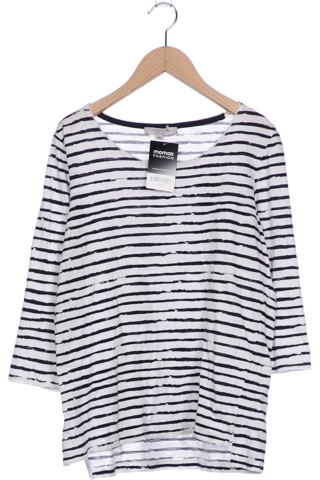 

Comma Damen Langarmshirt, weiß, Gr. 36
