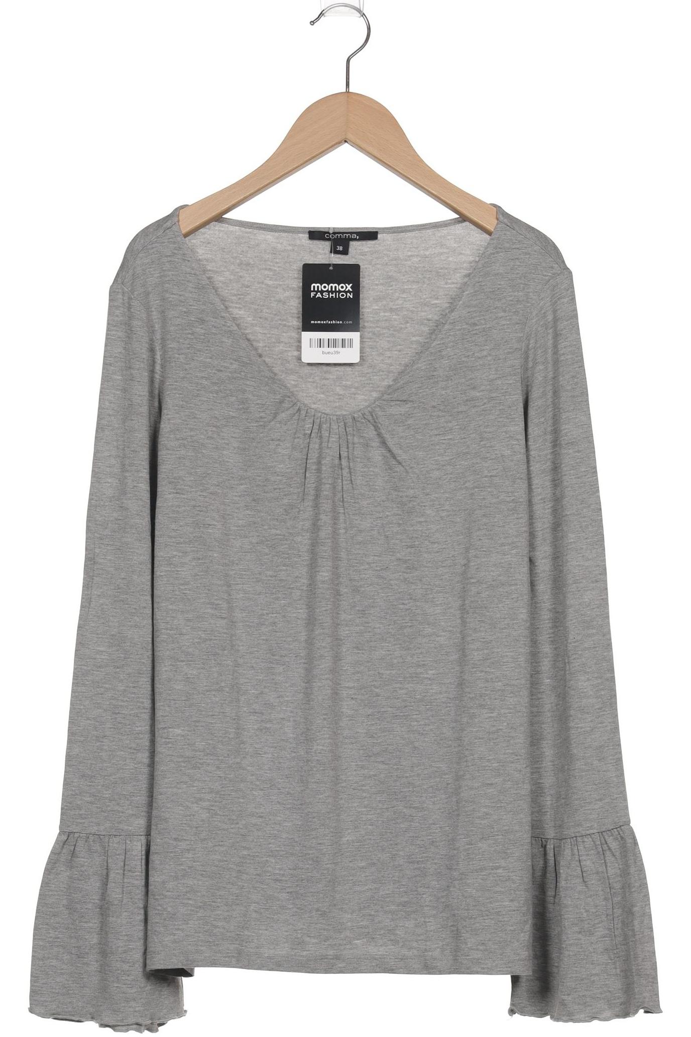 

Comma Damen Langarmshirt, grau, Gr. 38