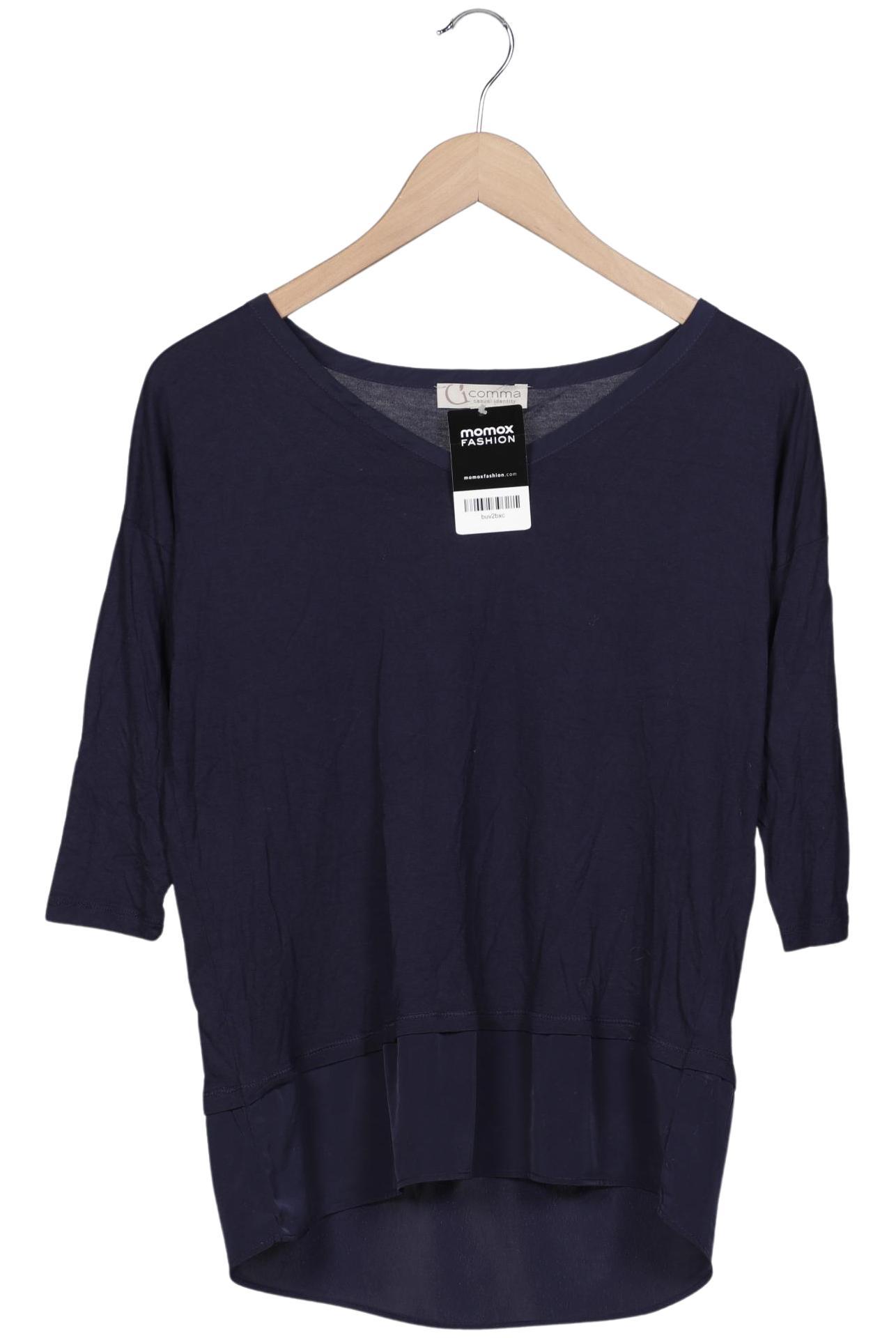 

Comma Damen Langarmshirt, marineblau, Gr. 36