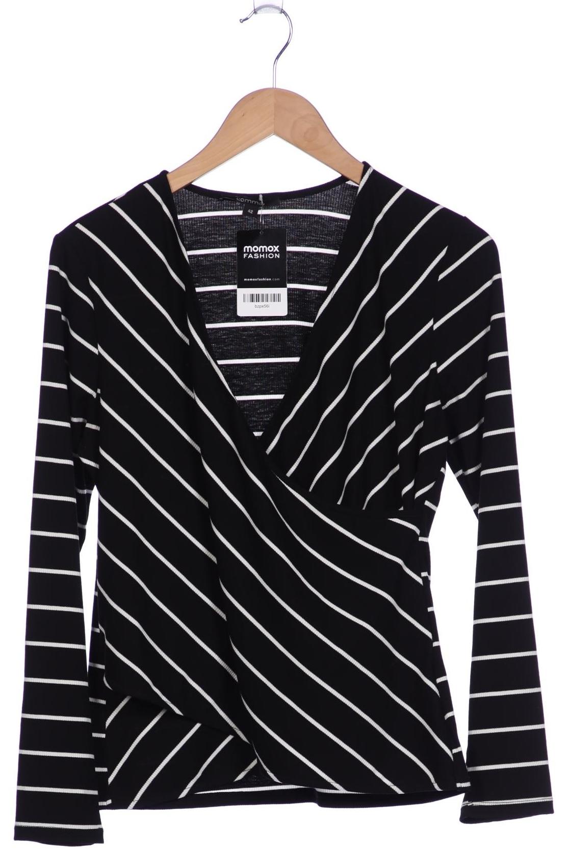 

Comma Damen Langarmshirt, schwarz, Gr. 42