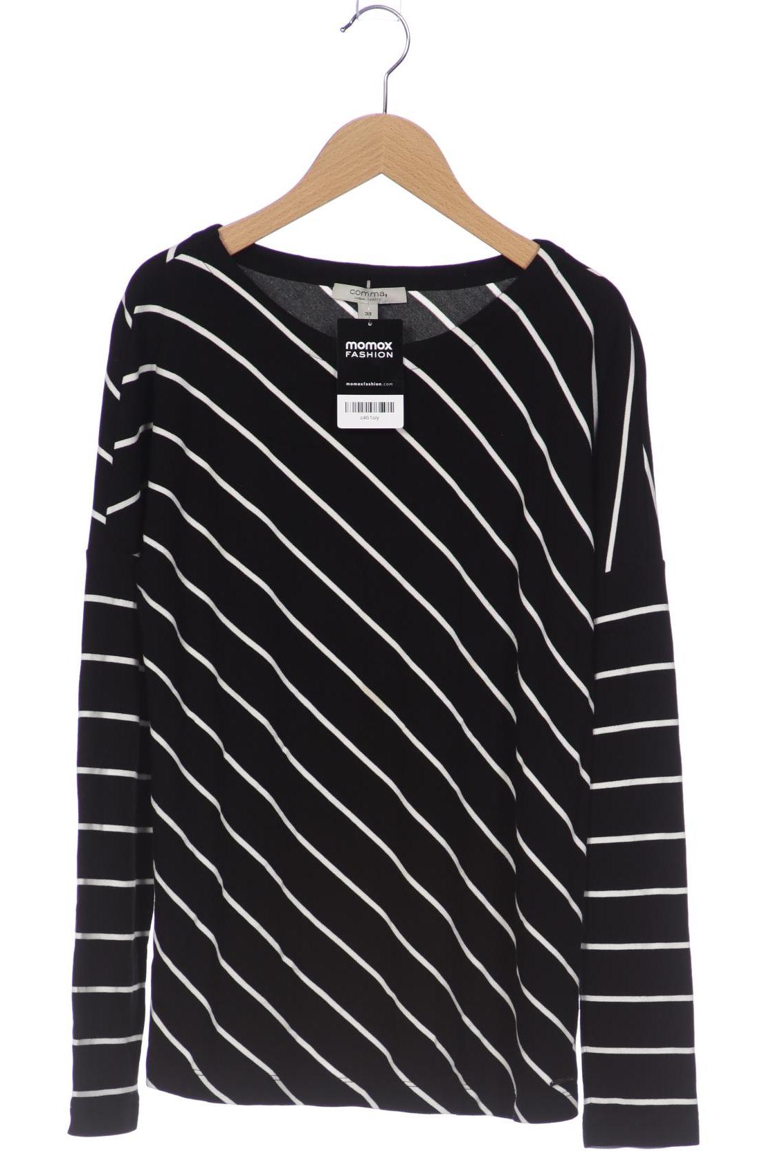 

Comma Damen Langarmshirt, schwarz, Gr. 38