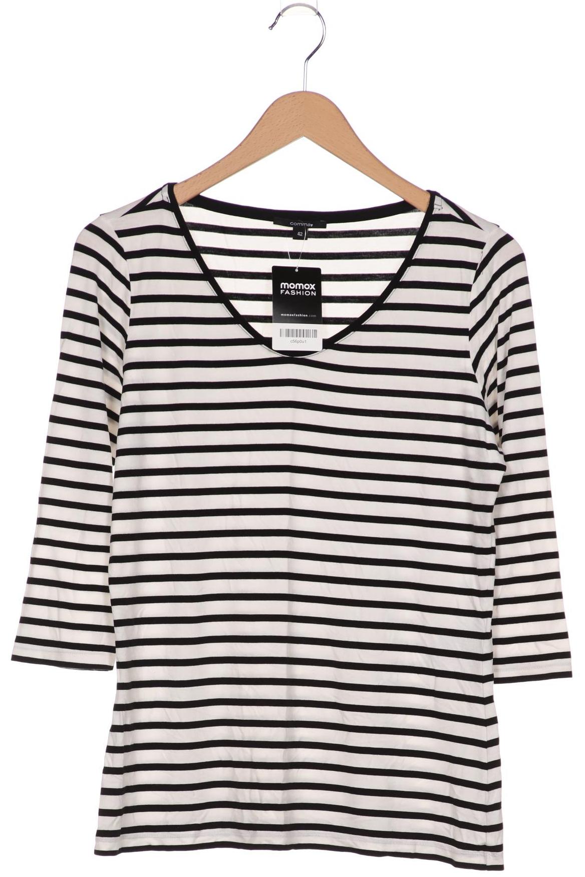 

Comma Damen Langarmshirt, weiß, Gr. 42