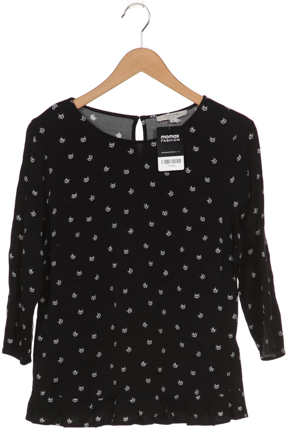 

Comma Damen Langarmshirt, schwarz