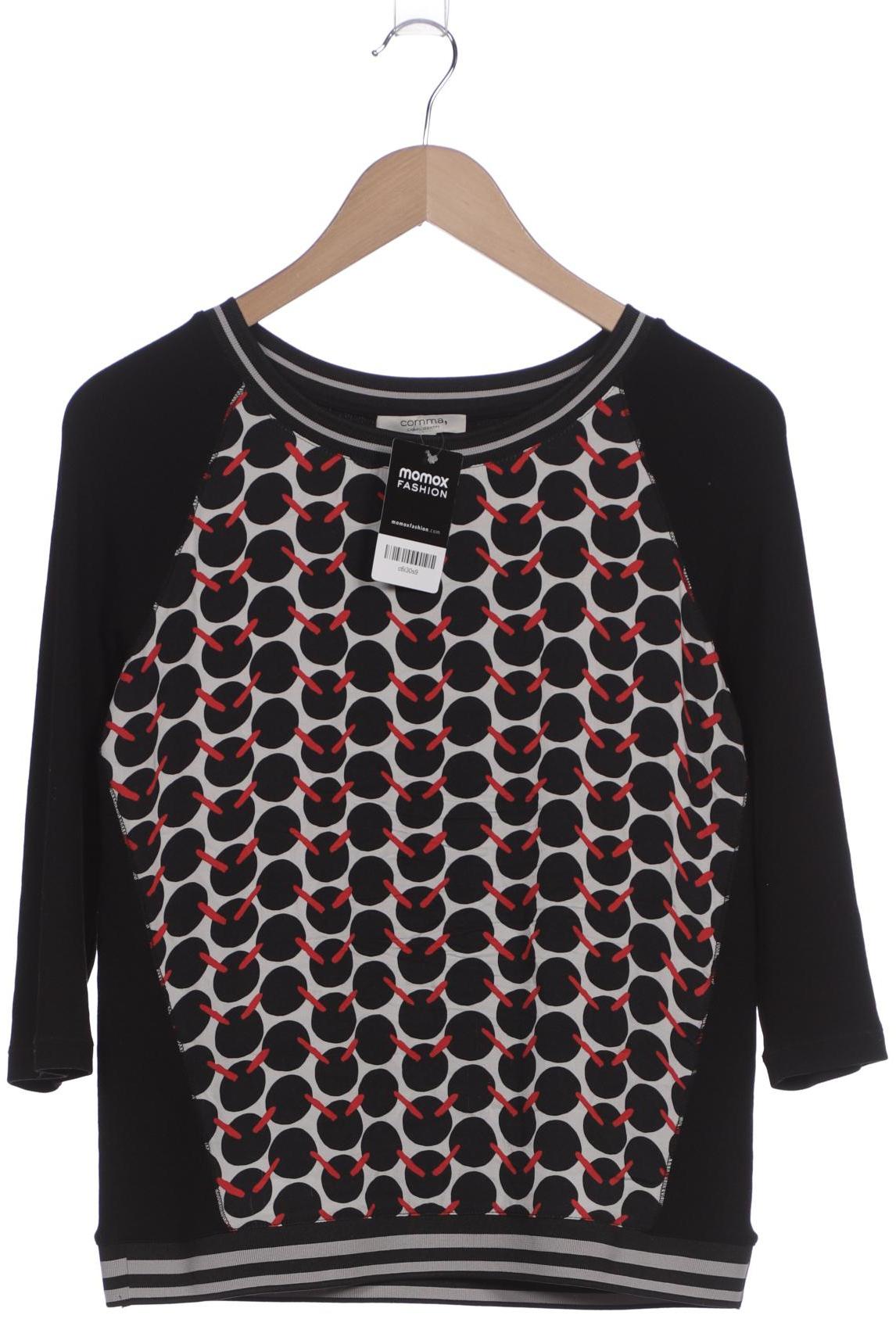 

Comma Damen Langarmshirt, schwarz, Gr. 52