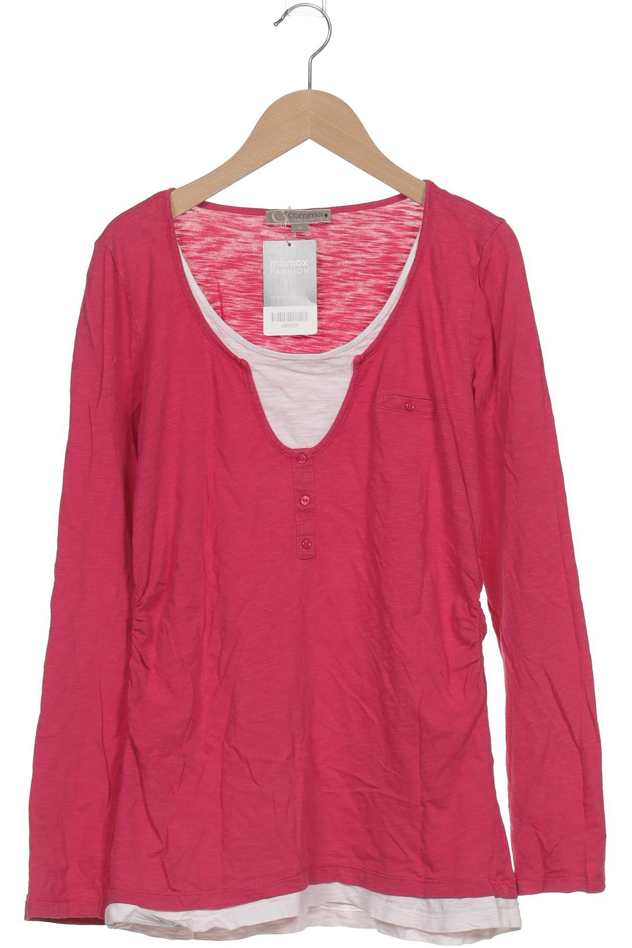 

Comma Damen Langarmshirt, pink, Gr. 38