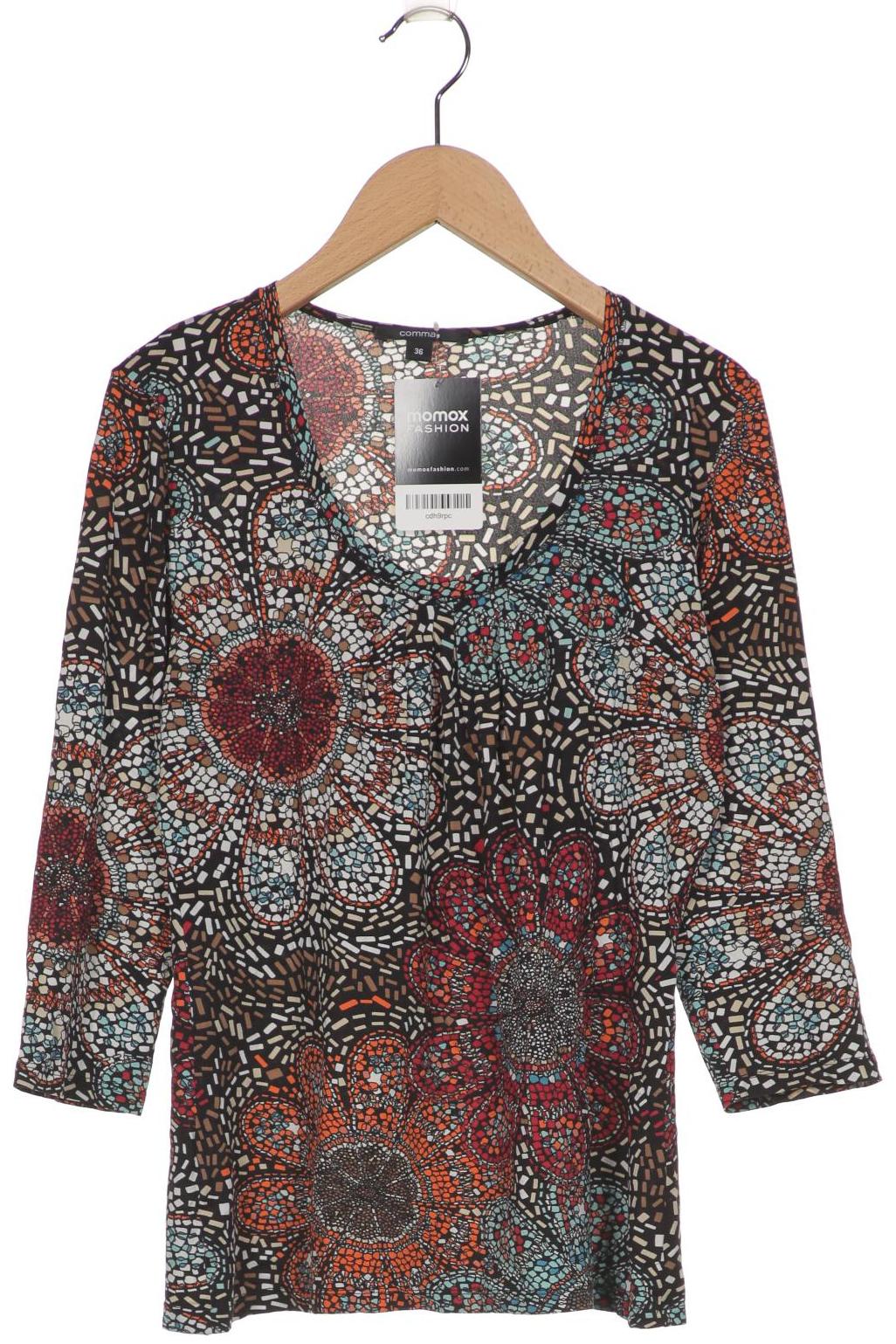 

Comma Damen Langarmshirt, mehrfarbig