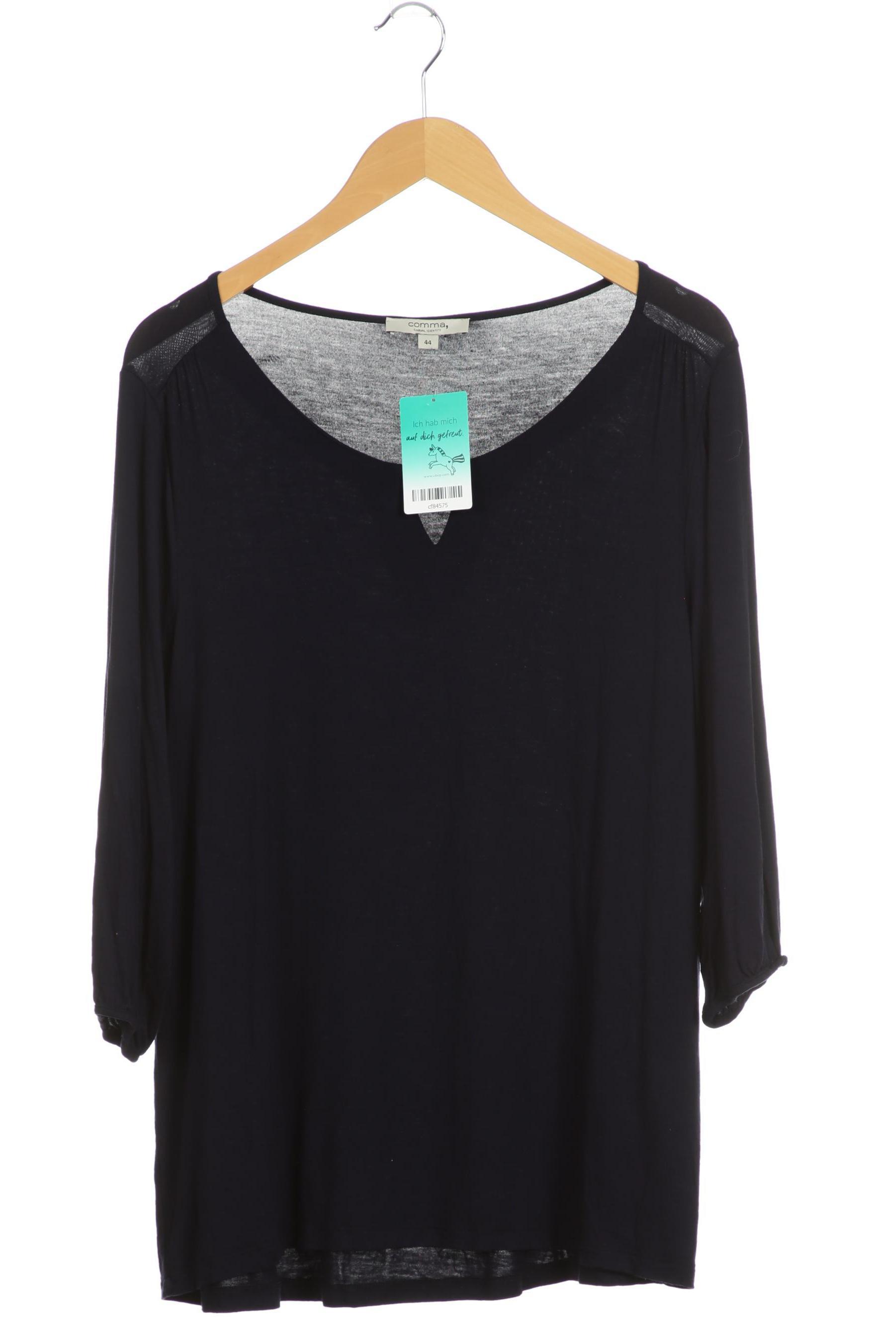 

Comma Damen Langarmshirt, blau, Gr. 44