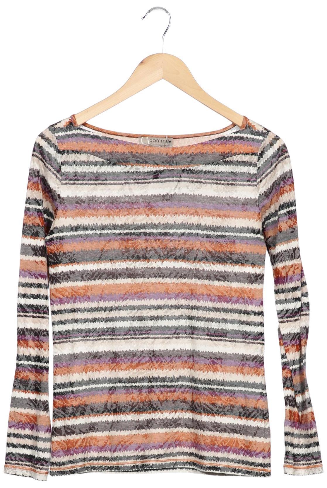 

Comma Damen Langarmshirt, mehrfarbig, Gr. 36