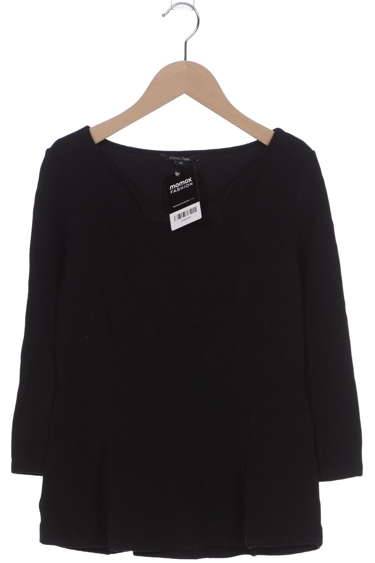 

Comma Damen Langarmshirt, schwarz, Gr. 36