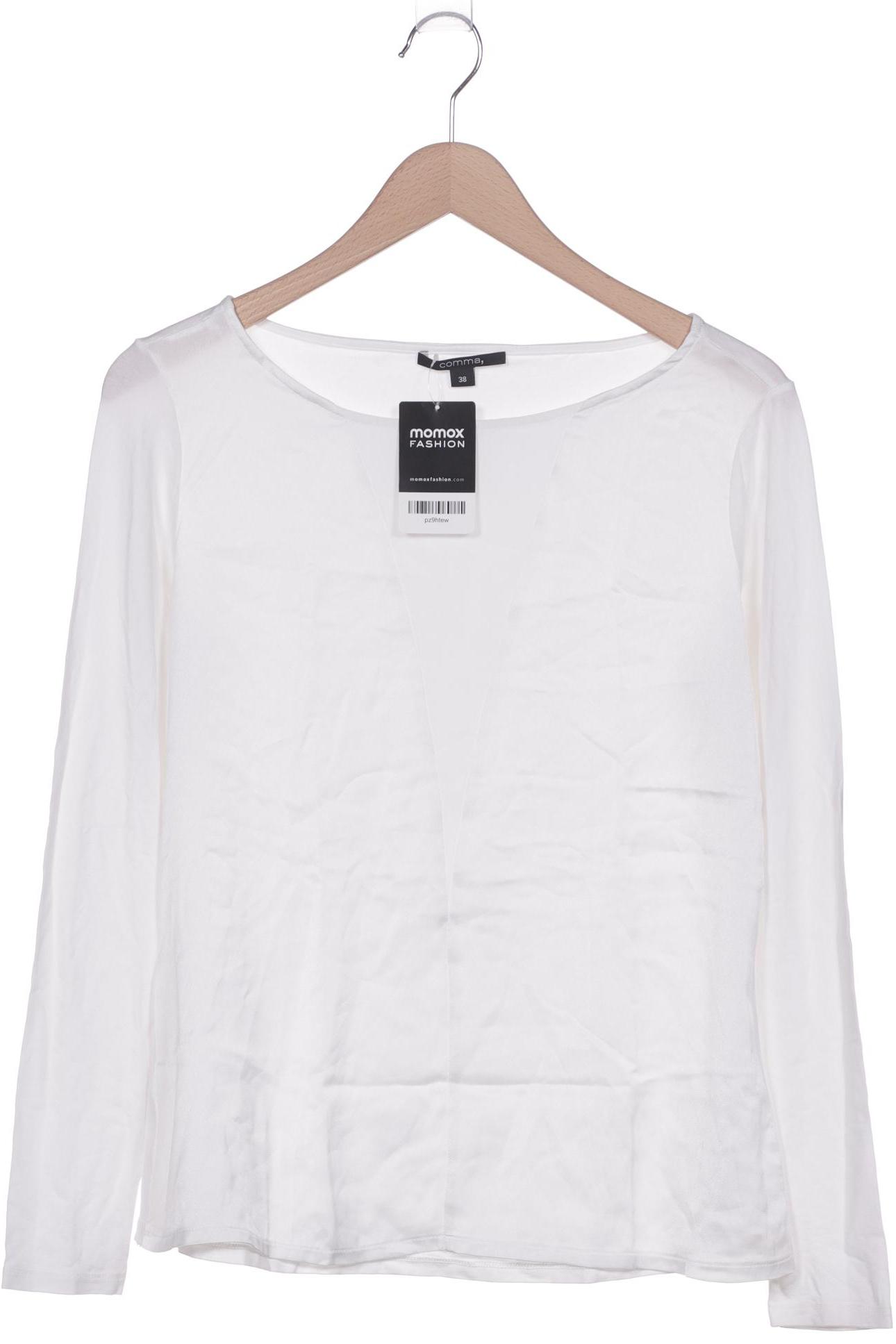 

Comma Damen Langarmshirt, weiß, Gr. 38