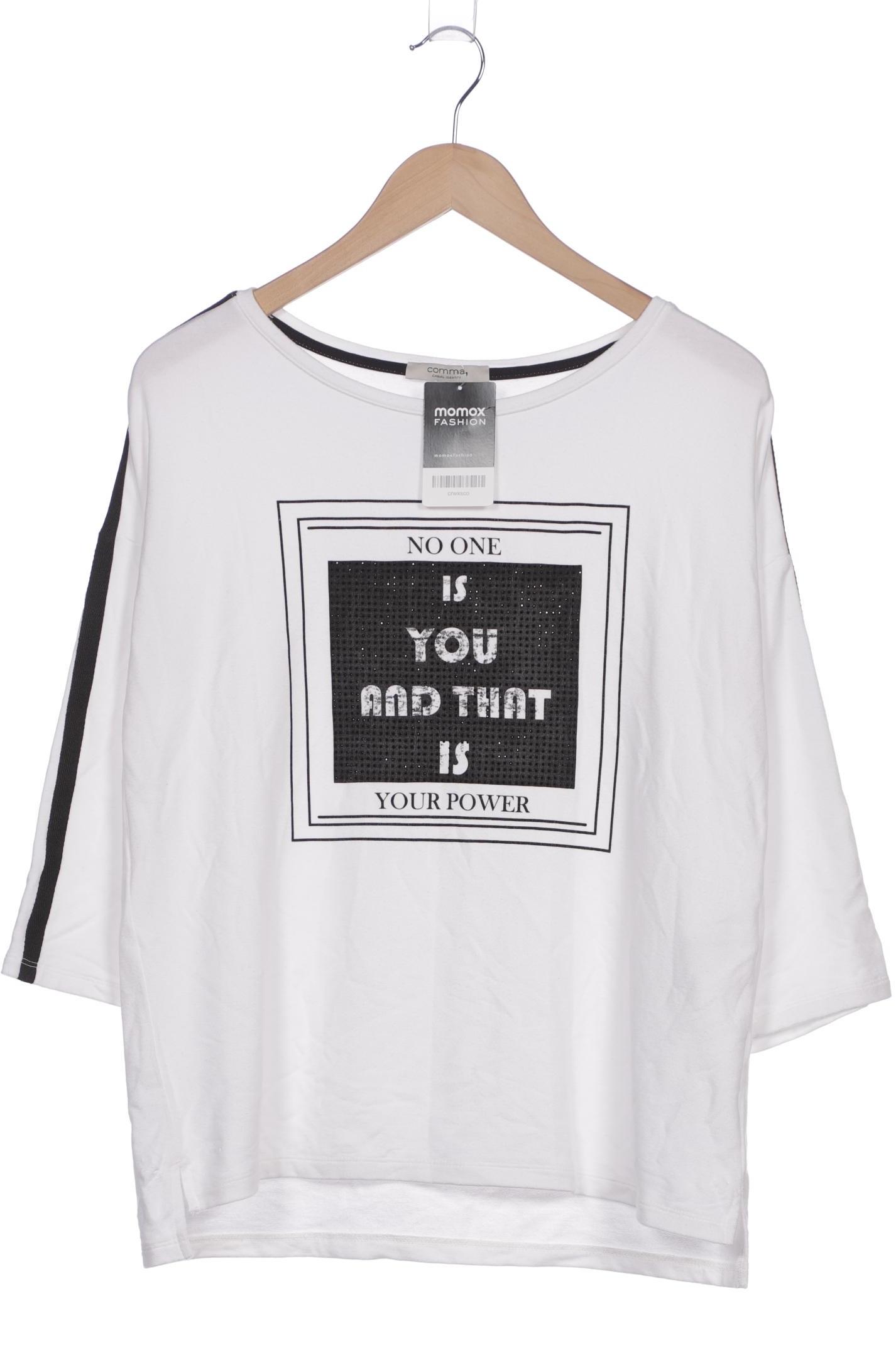 

Comma Damen Langarmshirt, weiß, Gr. 40