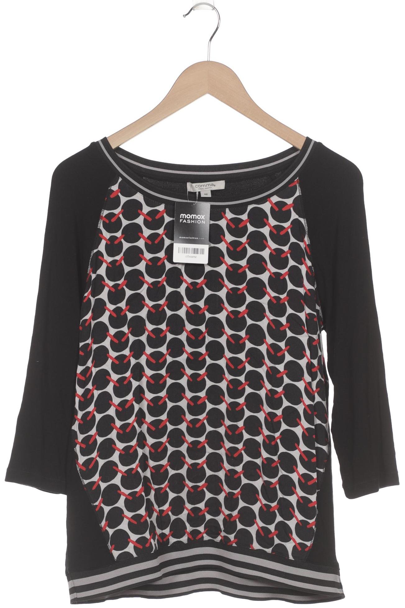 

Comma Damen Langarmshirt, schwarz, Gr. 42