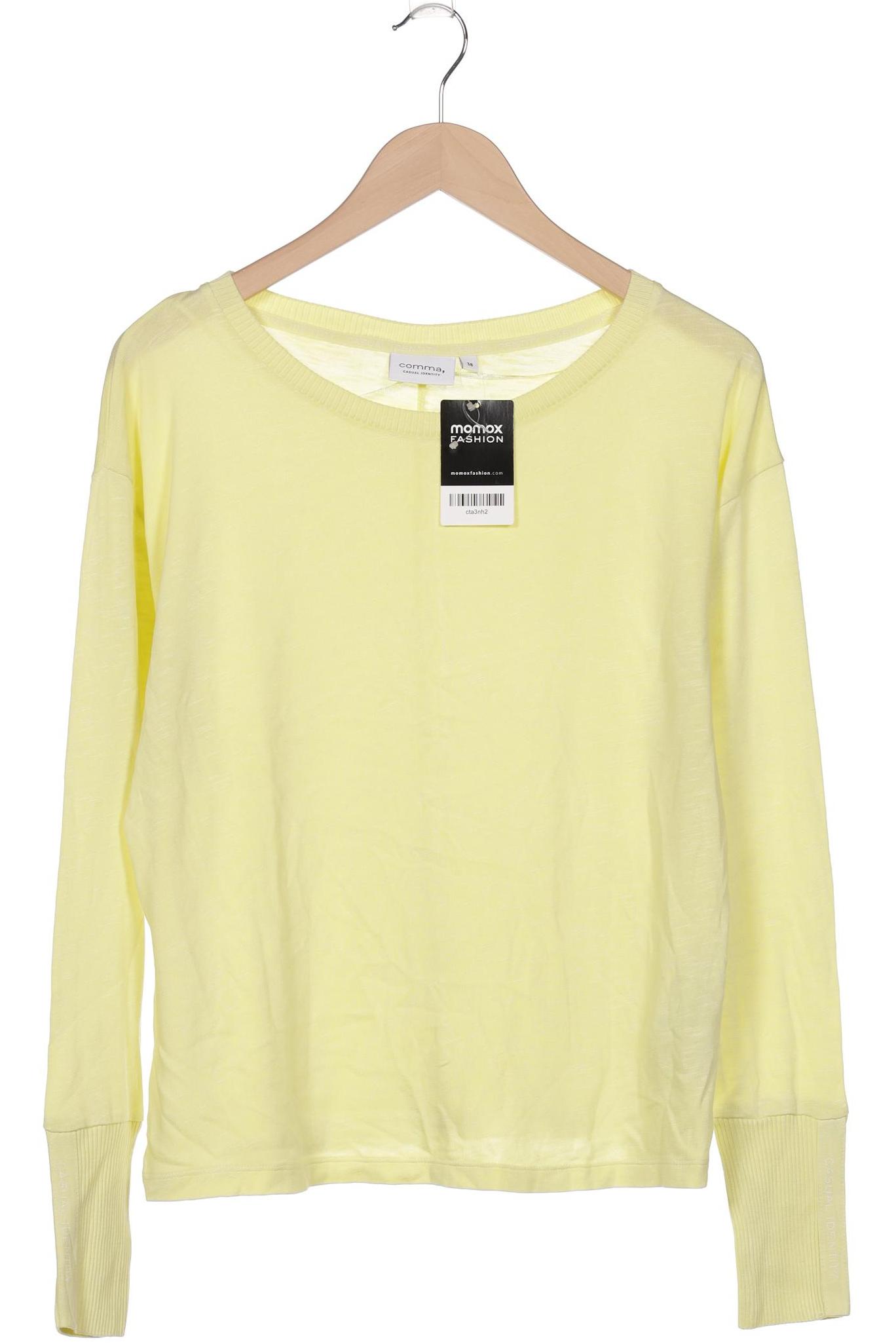 

Comma Damen Langarmshirt, gelb, Gr. 38