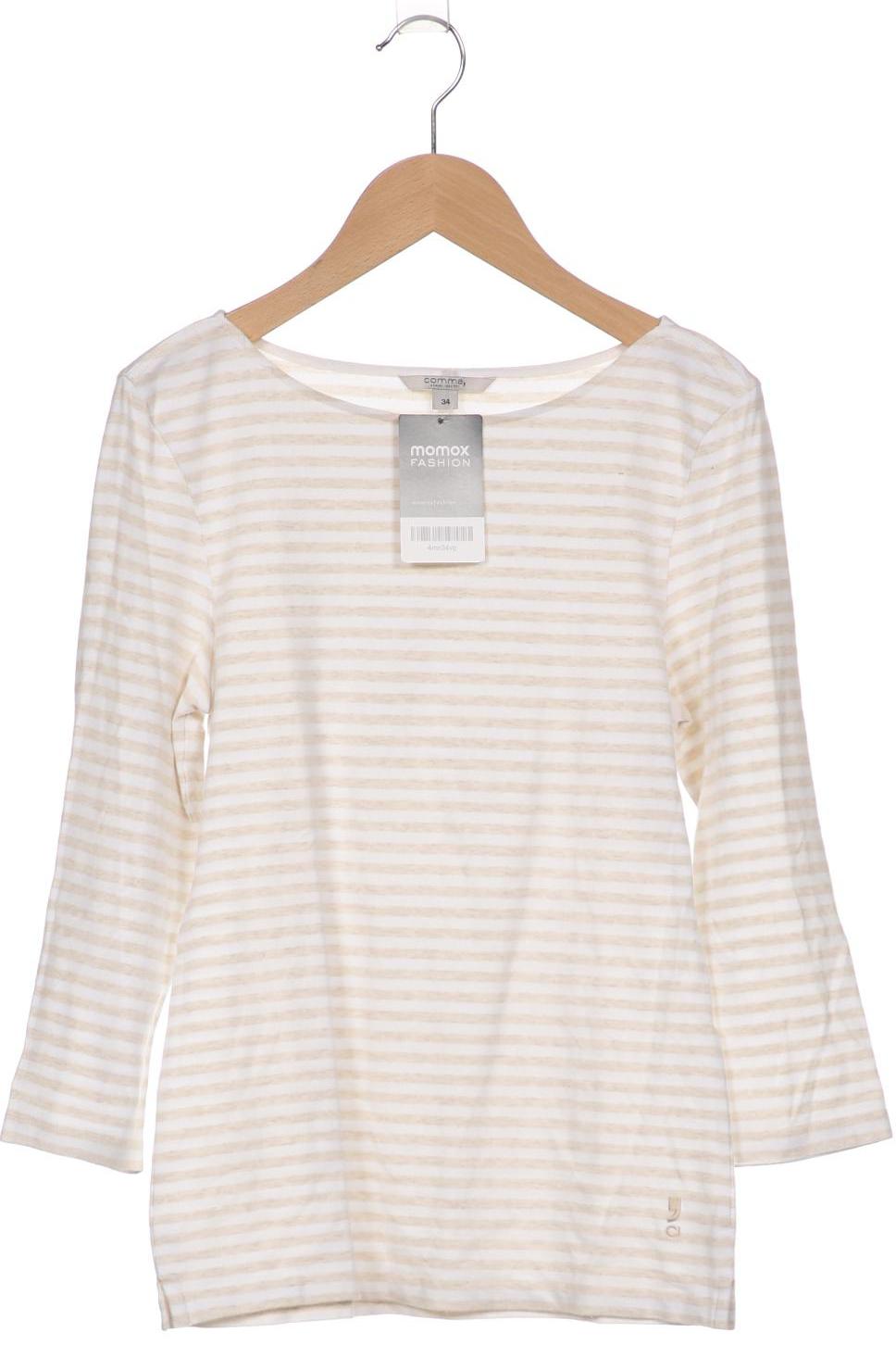 

Comma Damen Langarmshirt, beige, Gr. 34