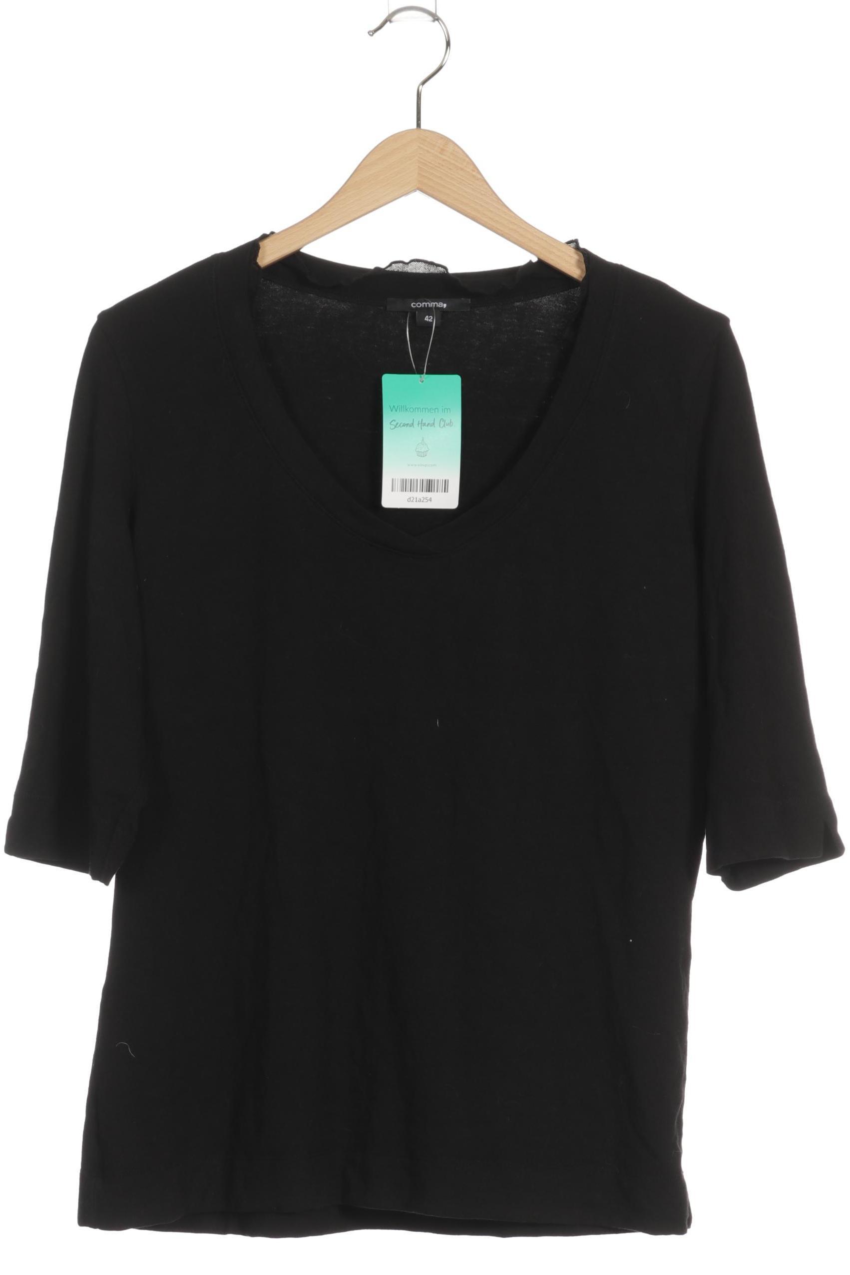 

Comma Damen Langarmshirt, schwarz, Gr. 42