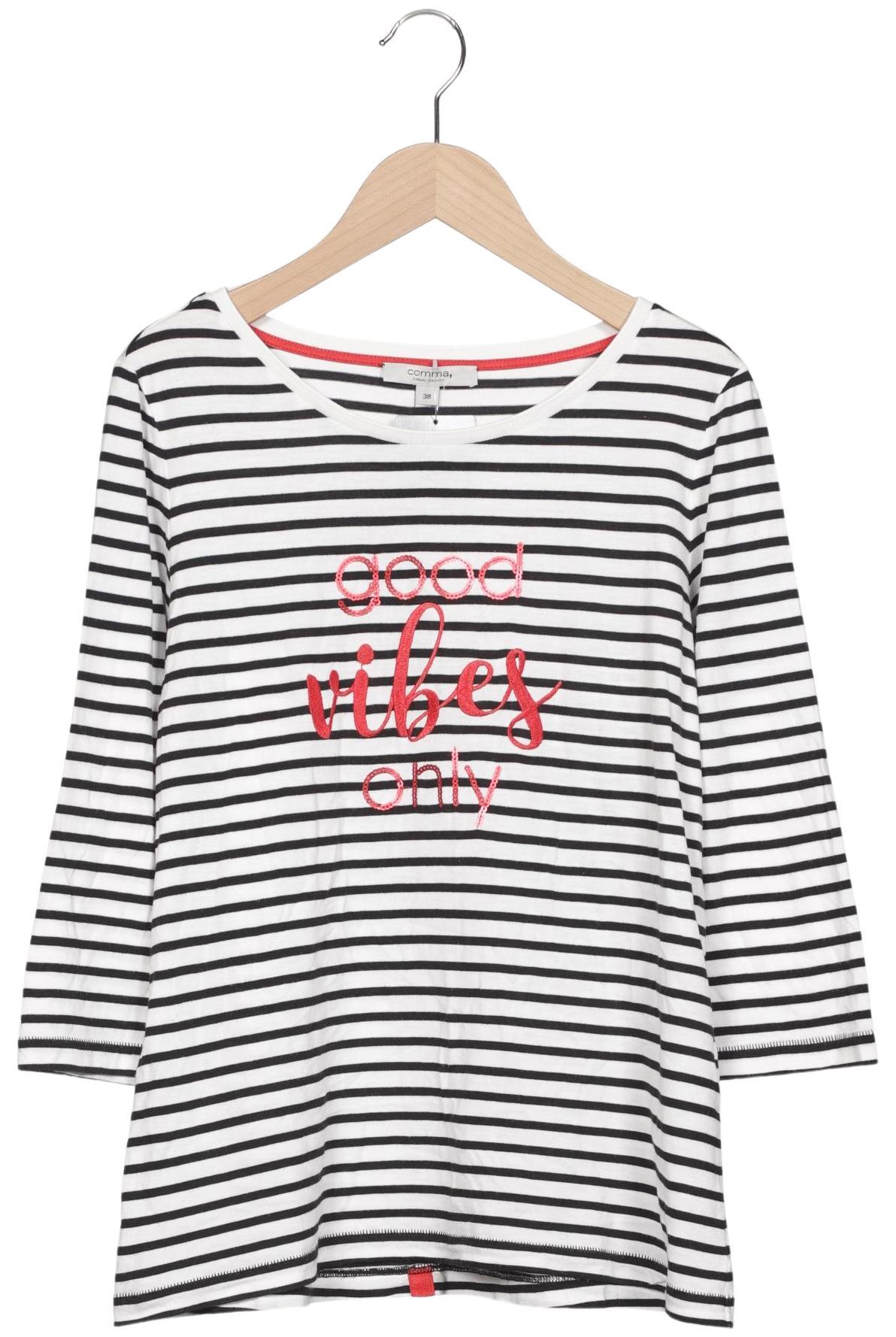 

Comma Damen Langarmshirt, mehrfarbig, Gr. 38