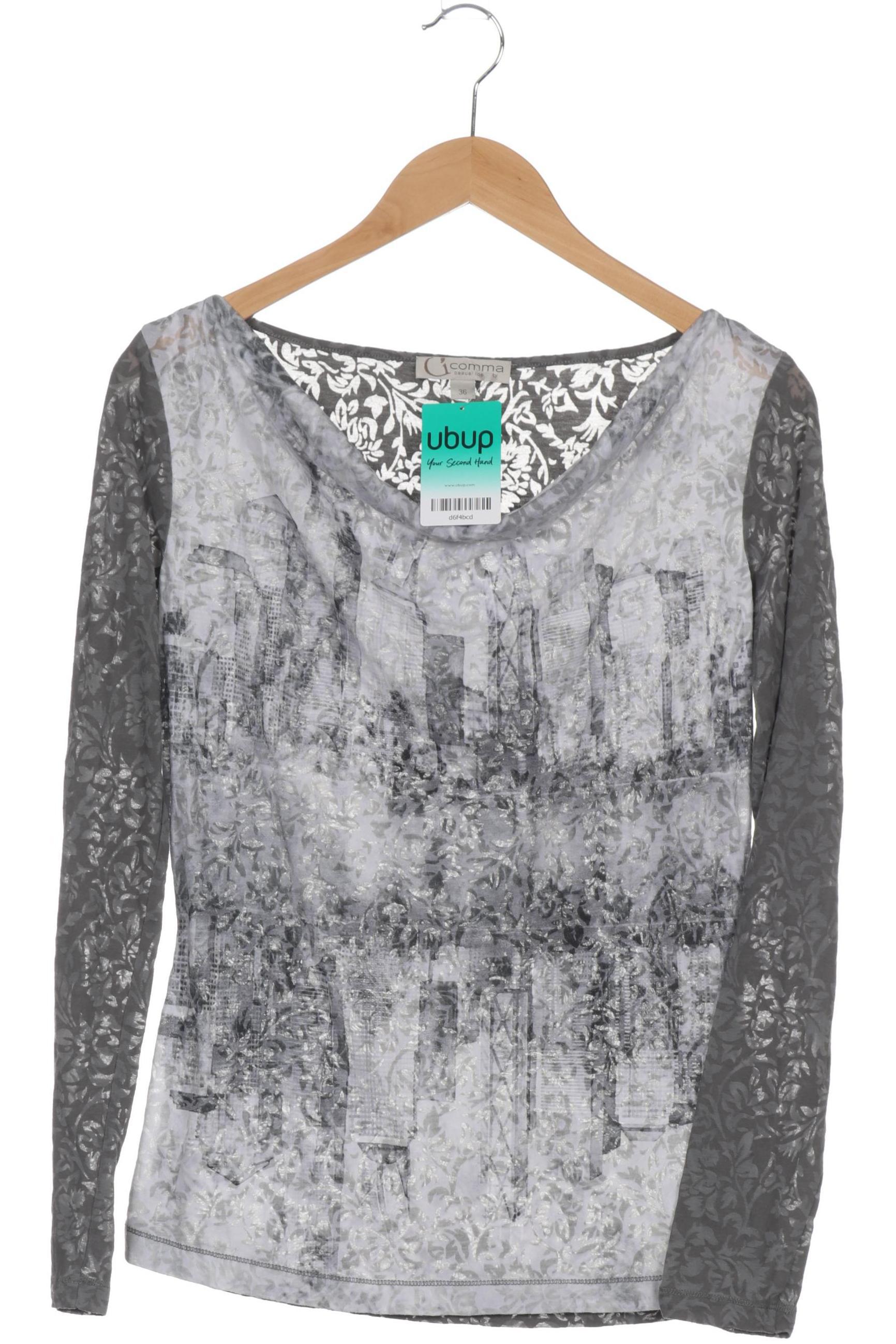 

Comma Damen Langarmshirt, grau, Gr. 36