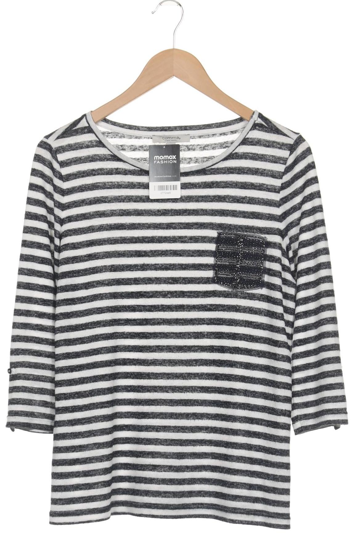 

Comma Damen Langarmshirt, weiß, Gr. 40