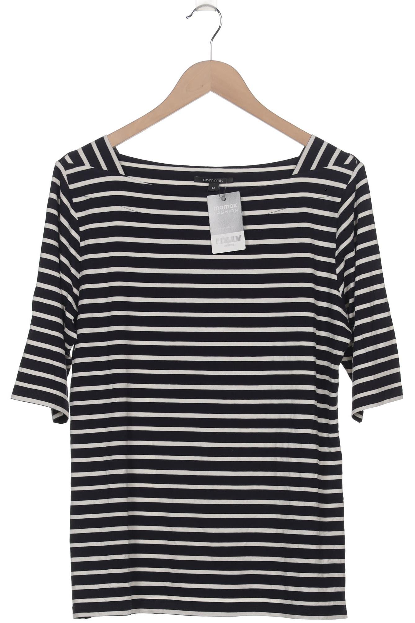

Comma Damen Langarmshirt, marineblau, Gr. 46