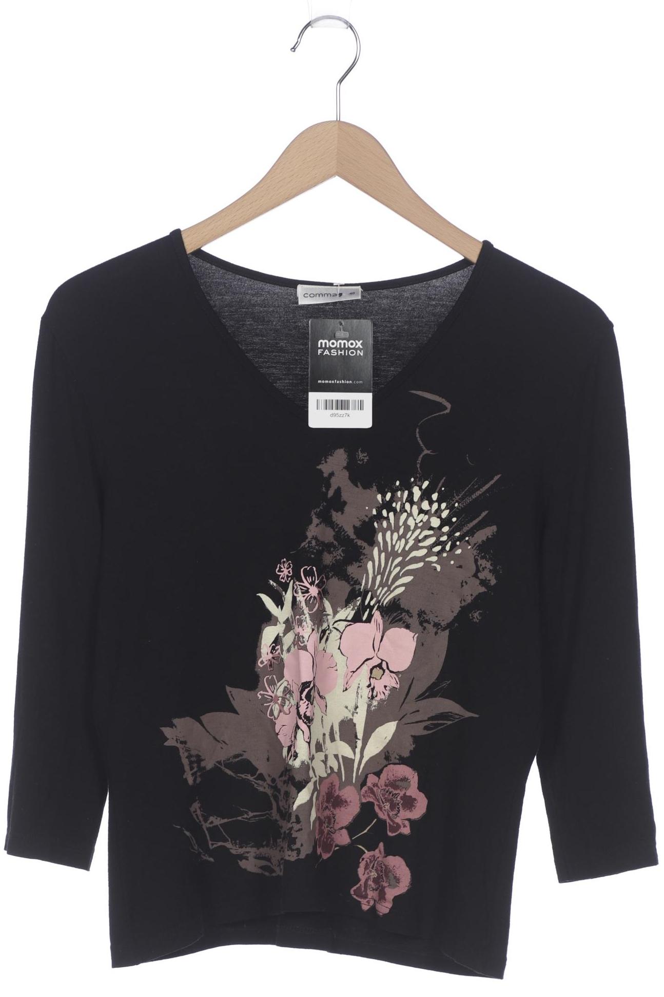 

Comma Damen Langarmshirt, schwarz, Gr. 40