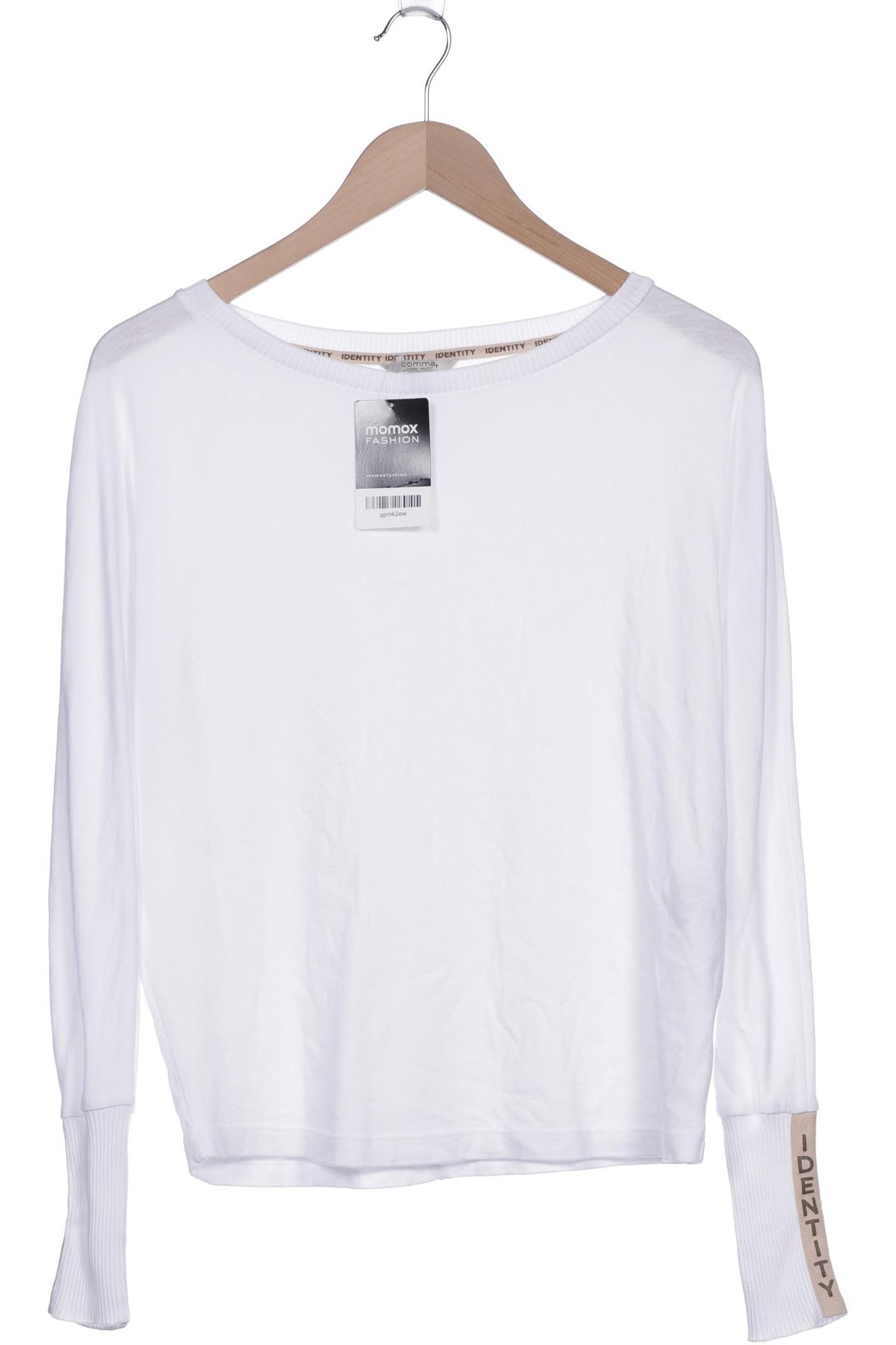 

Comma Damen Langarmshirt, weiß