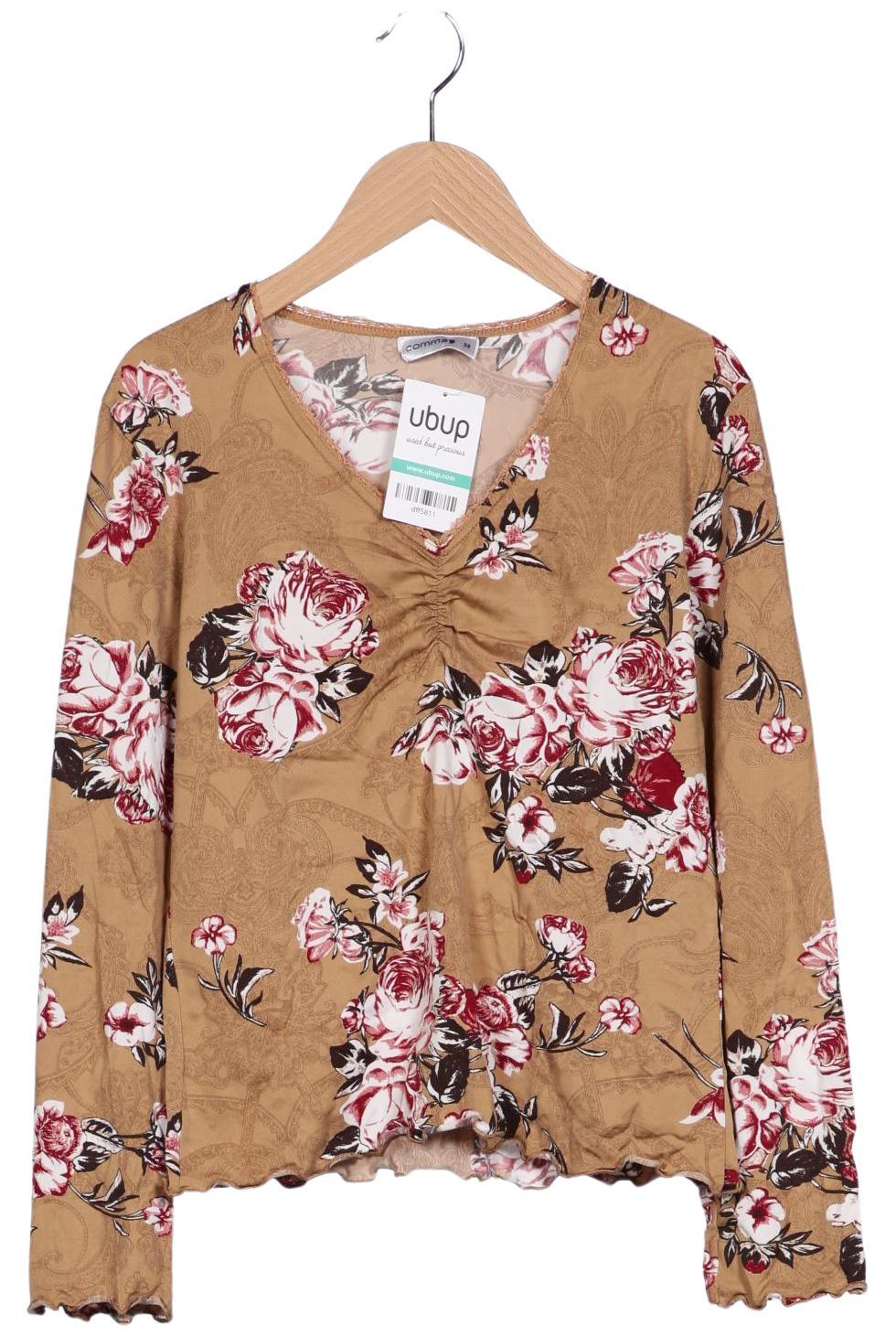 

Comma Damen Langarmshirt, braun, Gr. 38