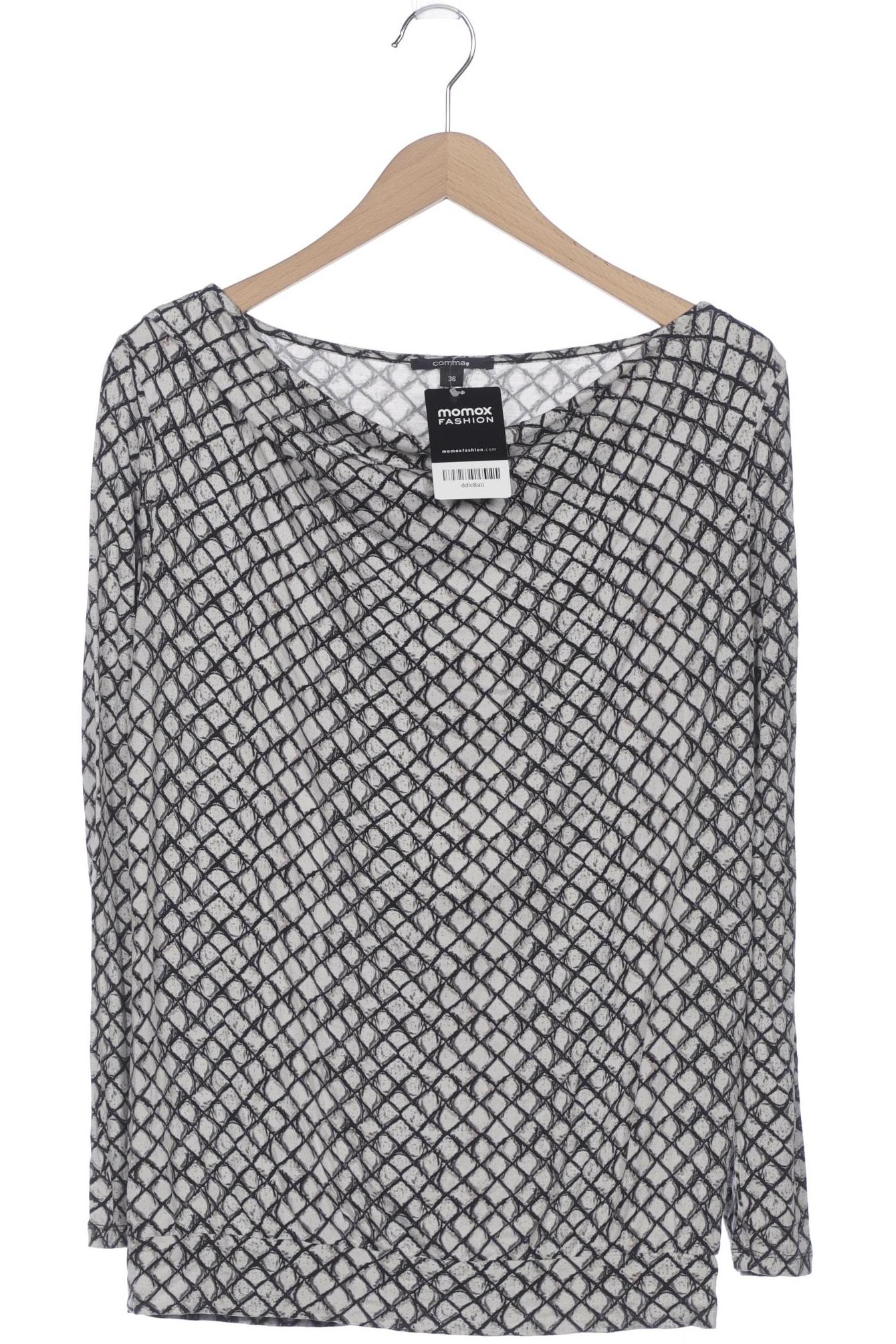 

Comma Damen Langarmshirt, schwarz, Gr. 36