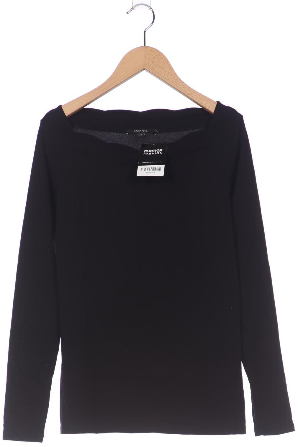 

Comma Damen Langarmshirt, schwarz, Gr. 40